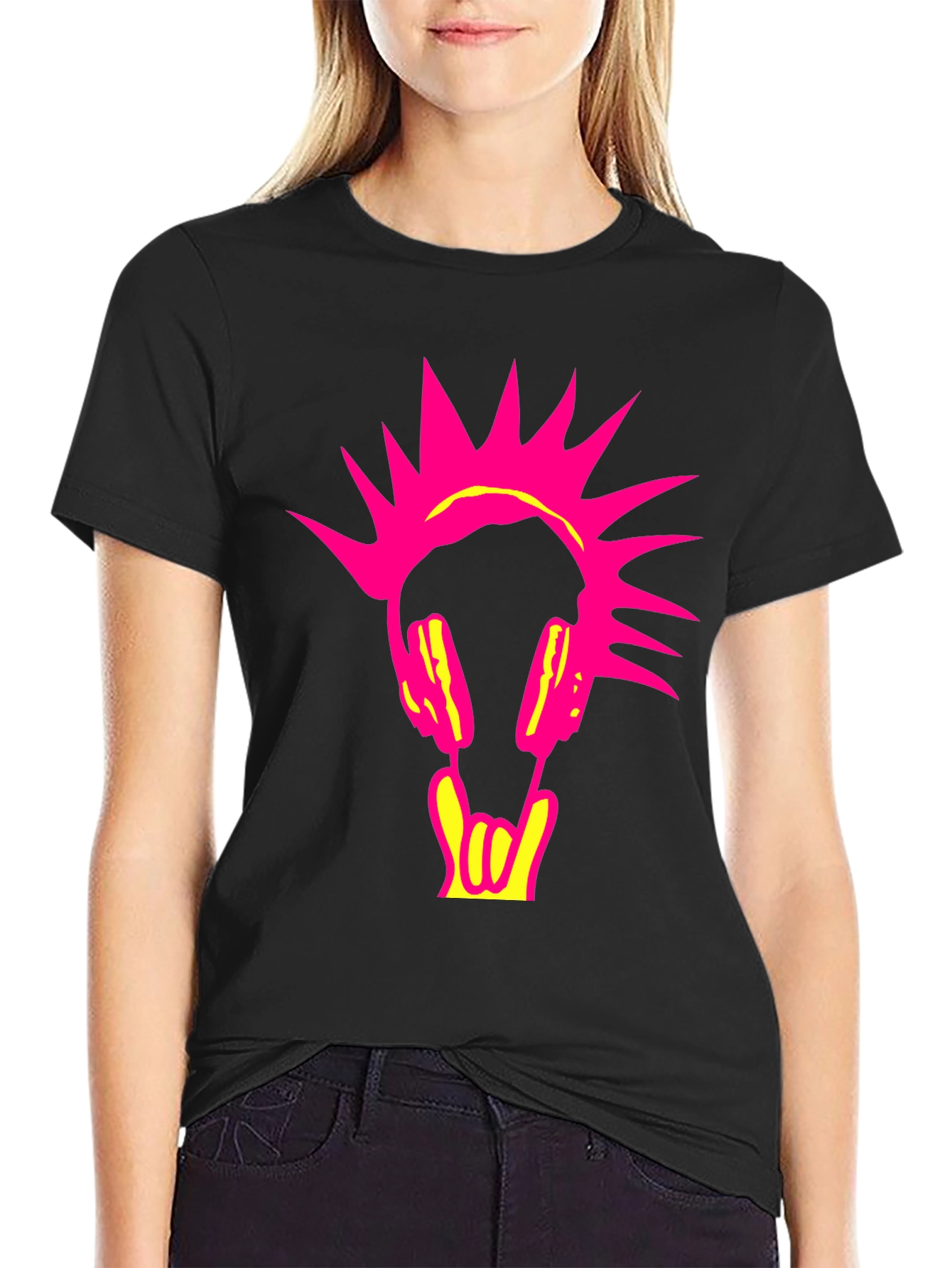 Punk Rock Headphone Graphic Tee