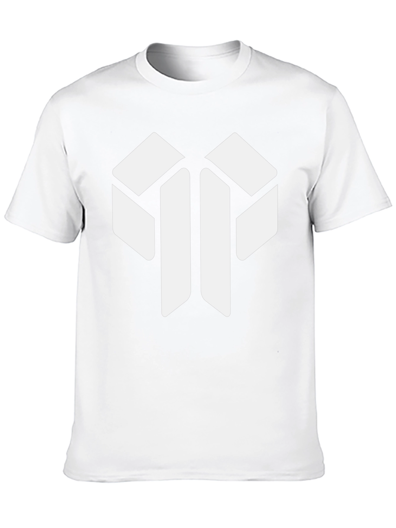 Modern Geometric Logo Black T-Shirt