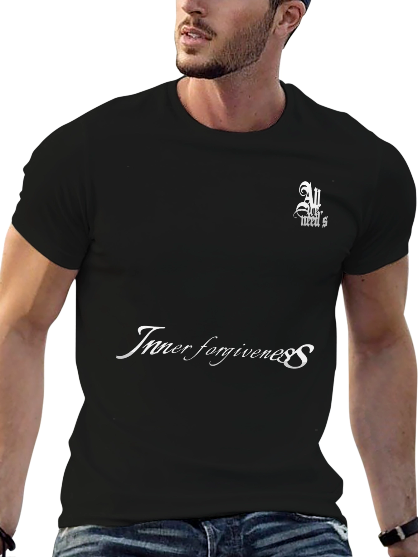 Inner Forgiveness Black Graphic T-Shirt