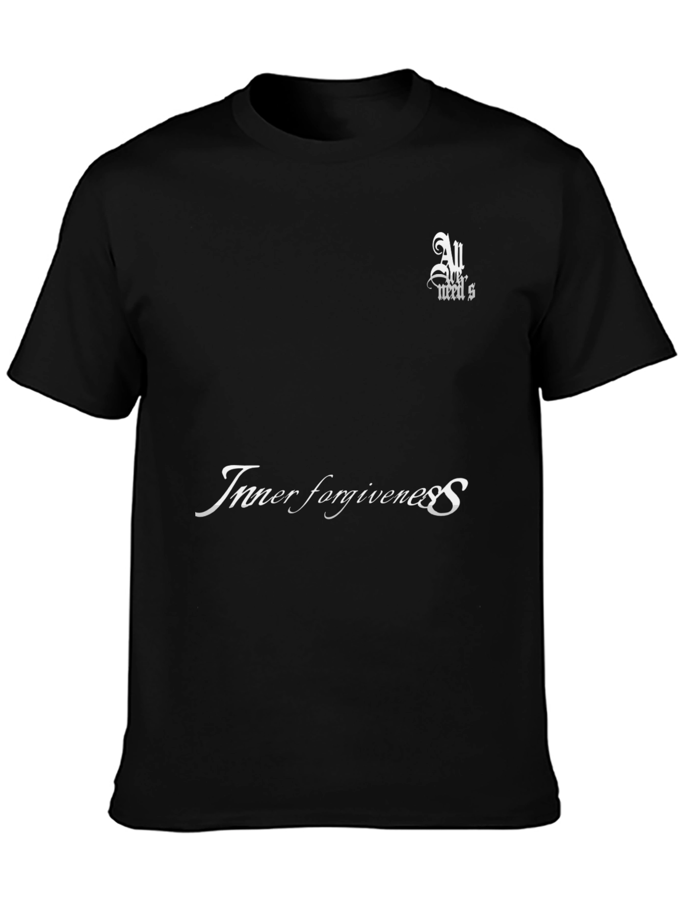 Inner Forgiveness Black Graphic T-Shirt
