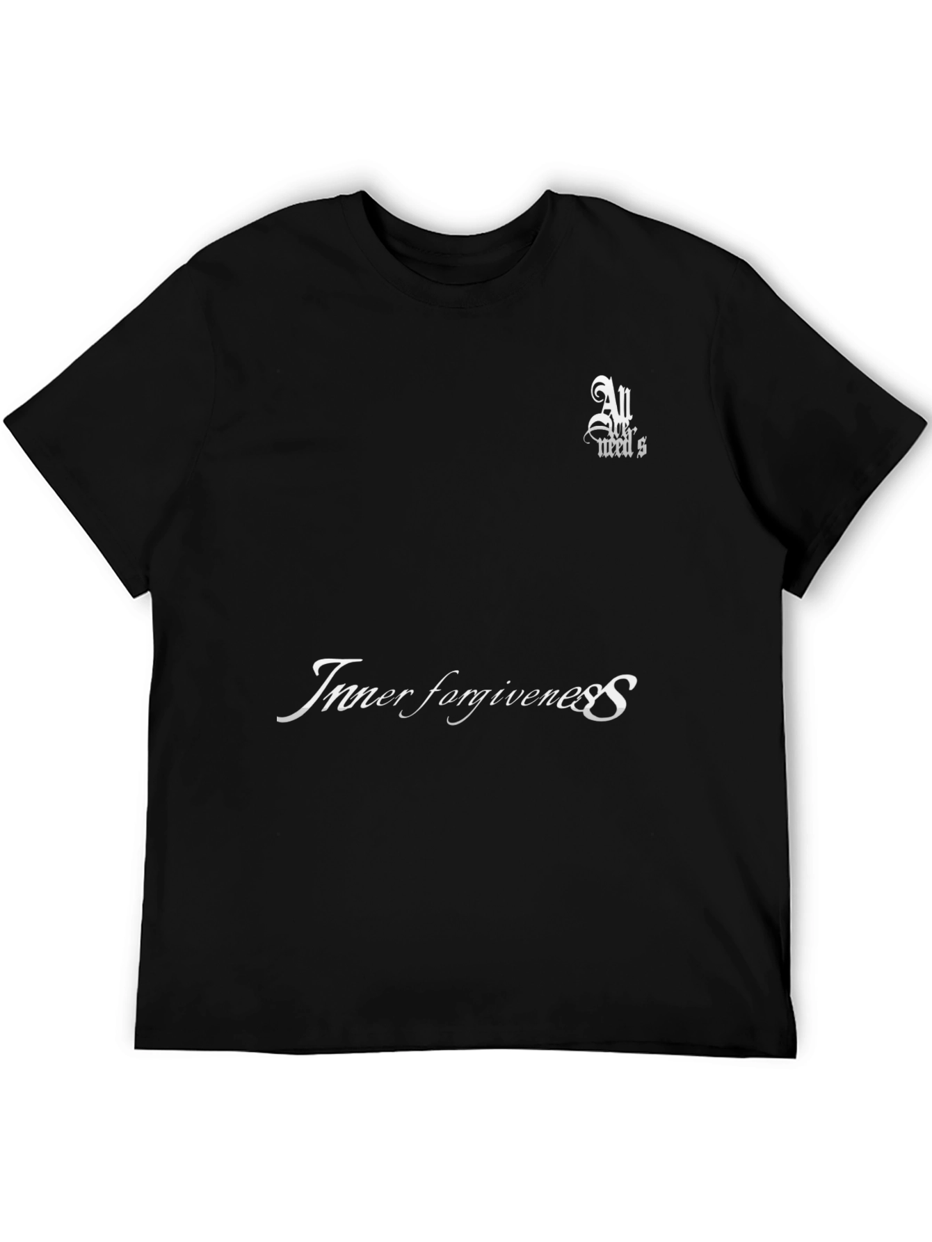 Inner Forgiveness Black Graphic T-Shirt