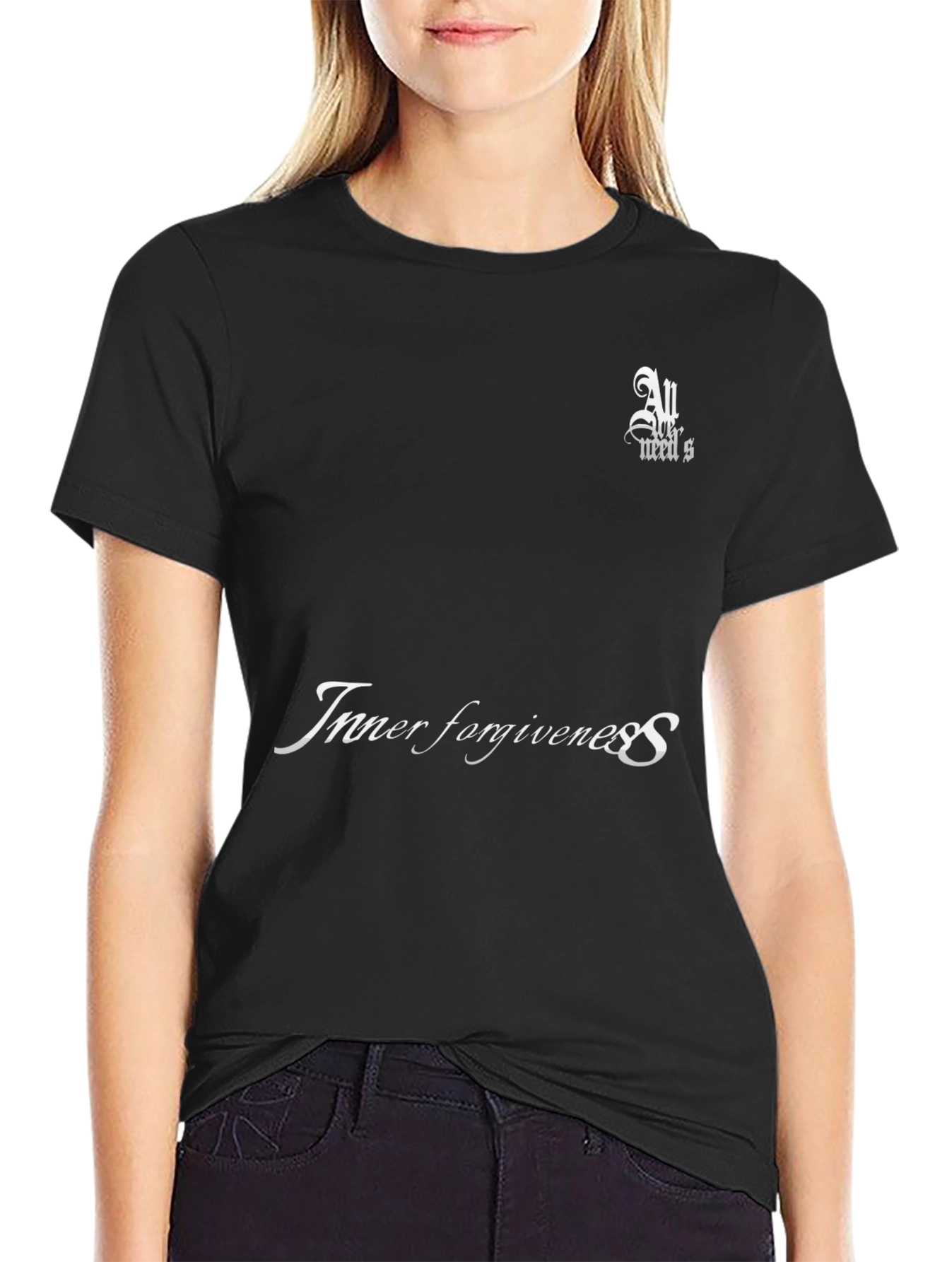 Inner Forgiveness Black Graphic T-Shirt