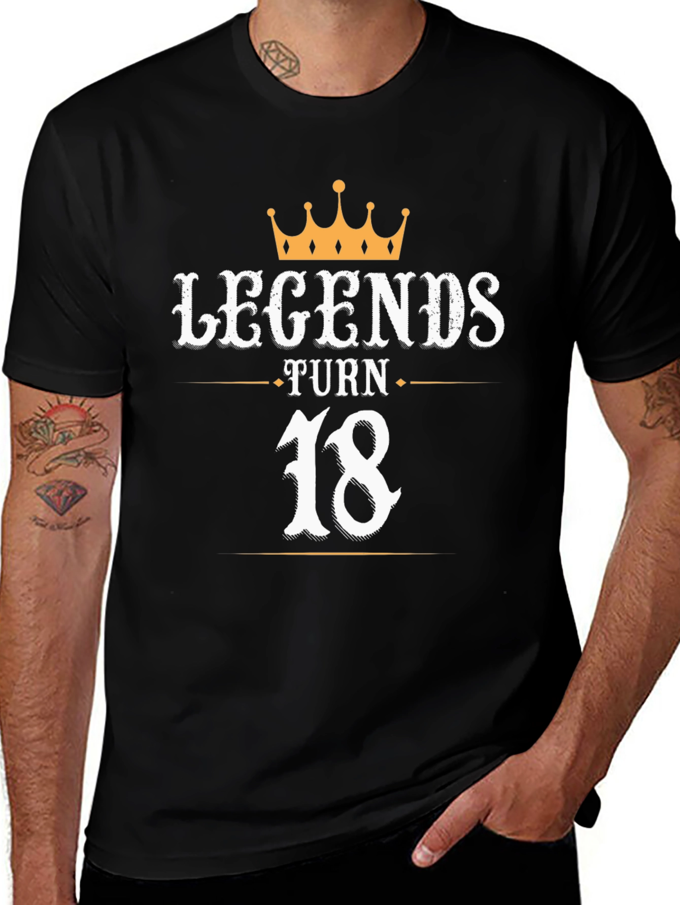 Legends Turn 18 T-Shirt - Birthday Gift Idea