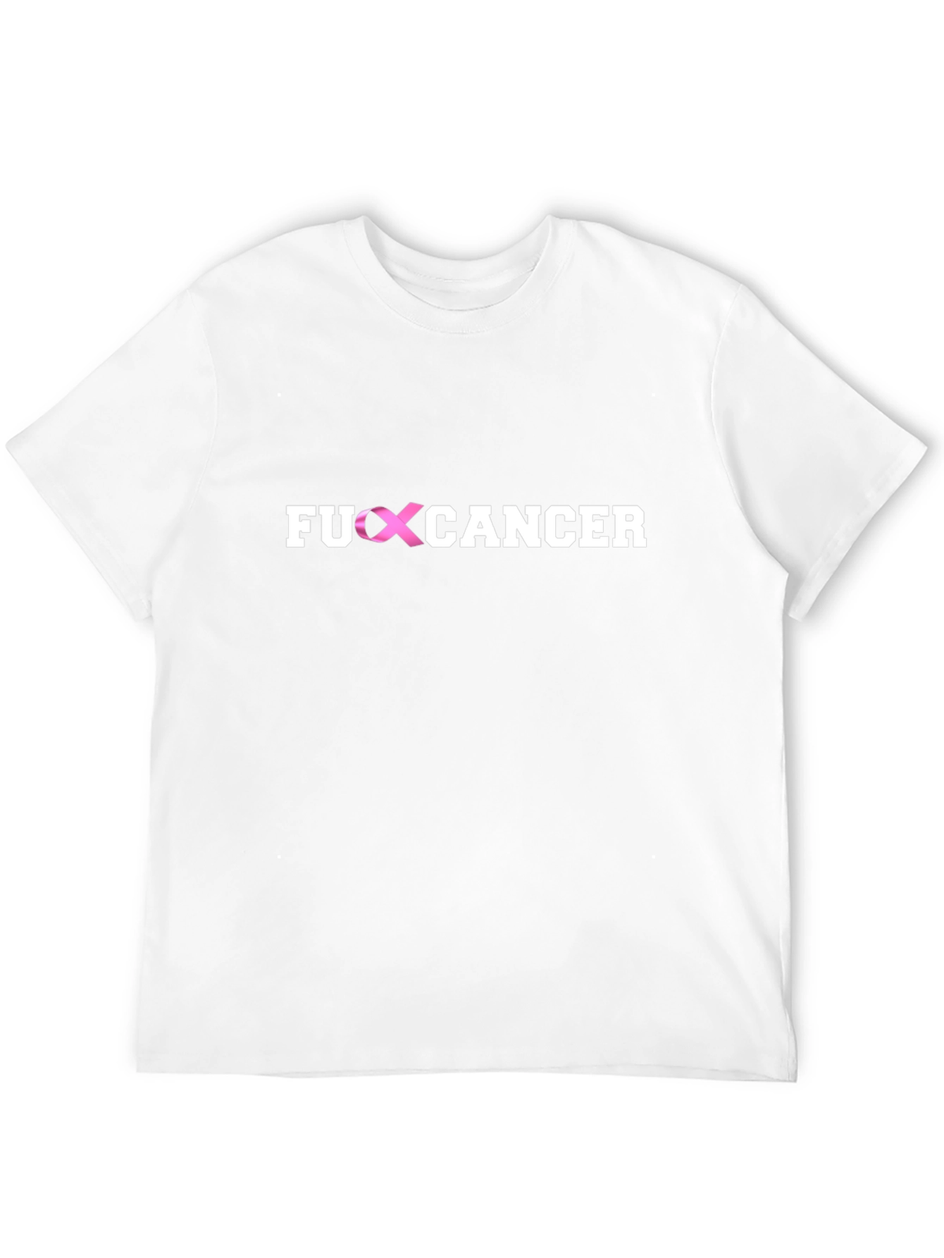 F Cancer Ribbon T-Shirt - Fight Breast Cancer Awareness