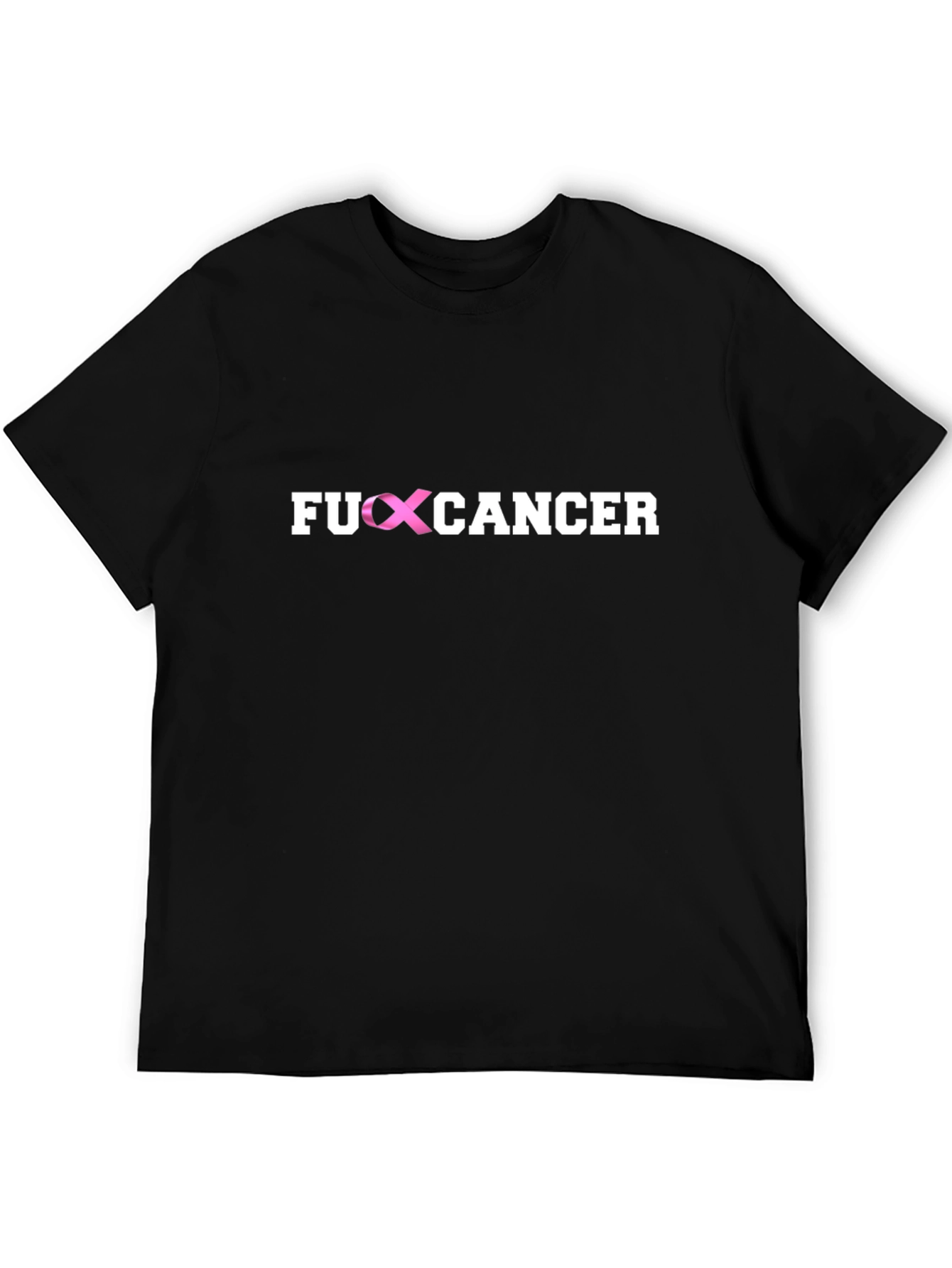 F Cancer Ribbon T-Shirt - Fight Breast Cancer Awareness