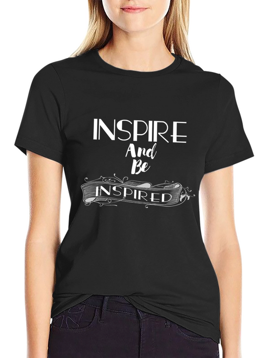 Inspire And Be Inspired Graphic Tee - Black