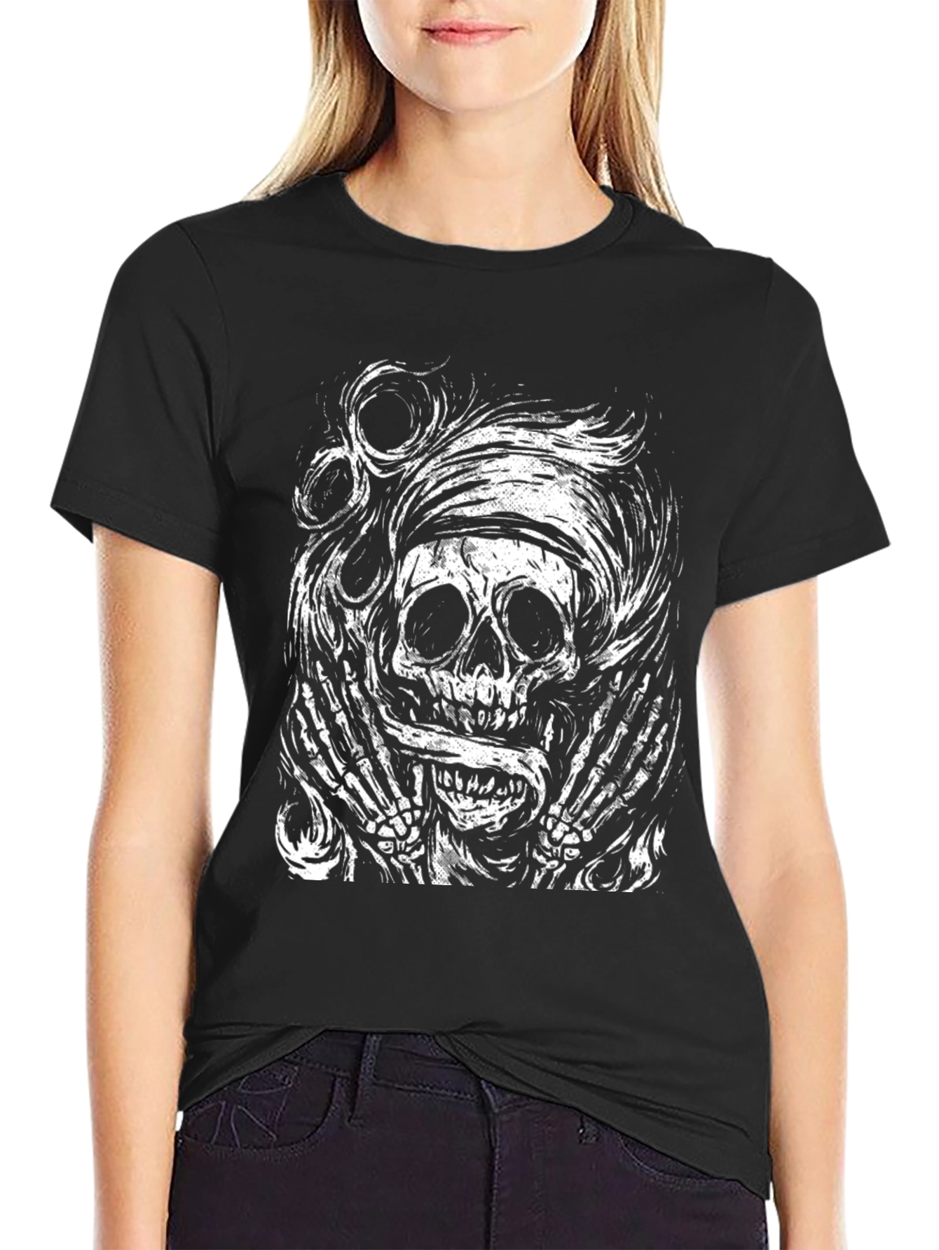 Skull Graphic T-Shirt - Edgy & Unique Design