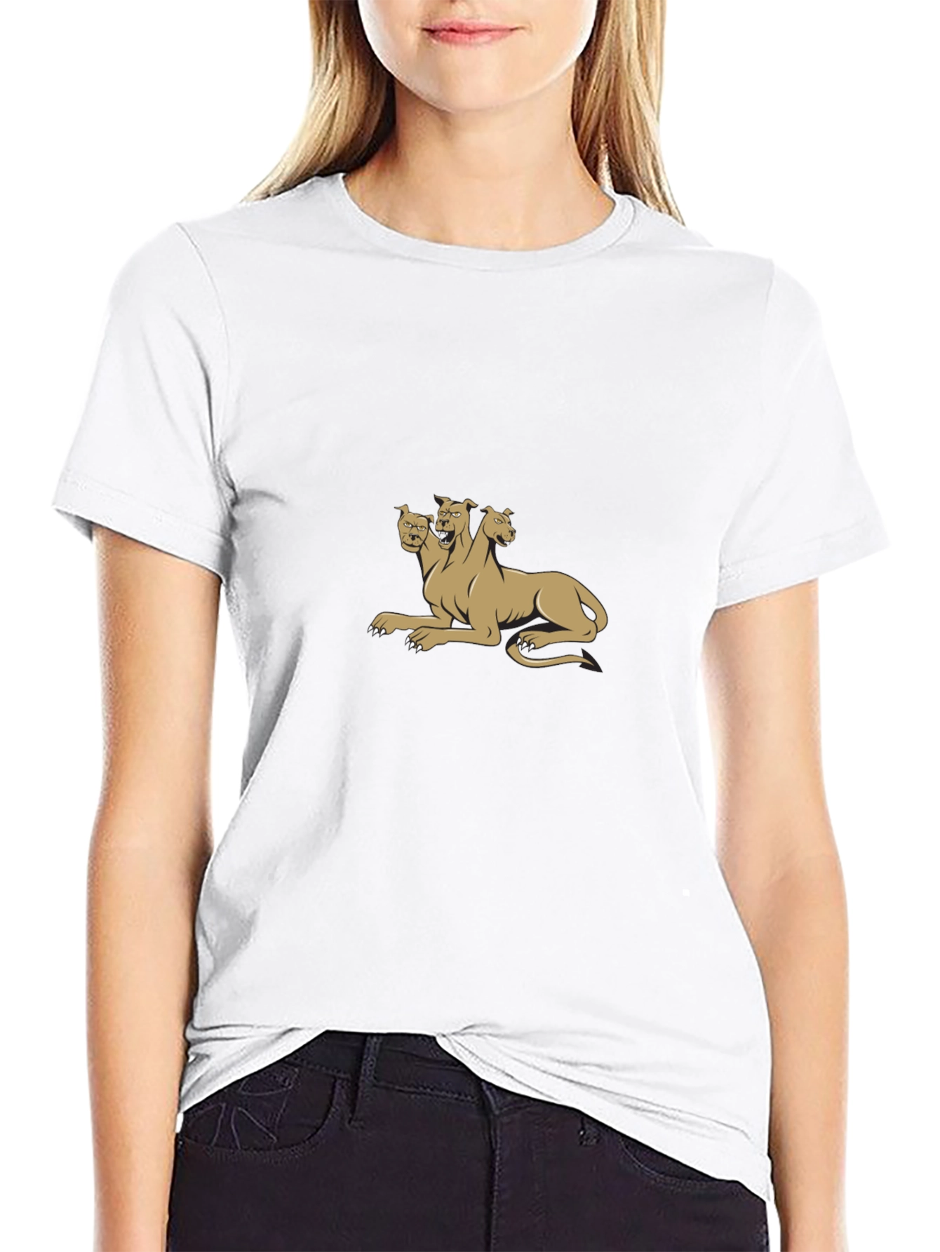Cerberus Graphic Tee - Black Cotton Blend