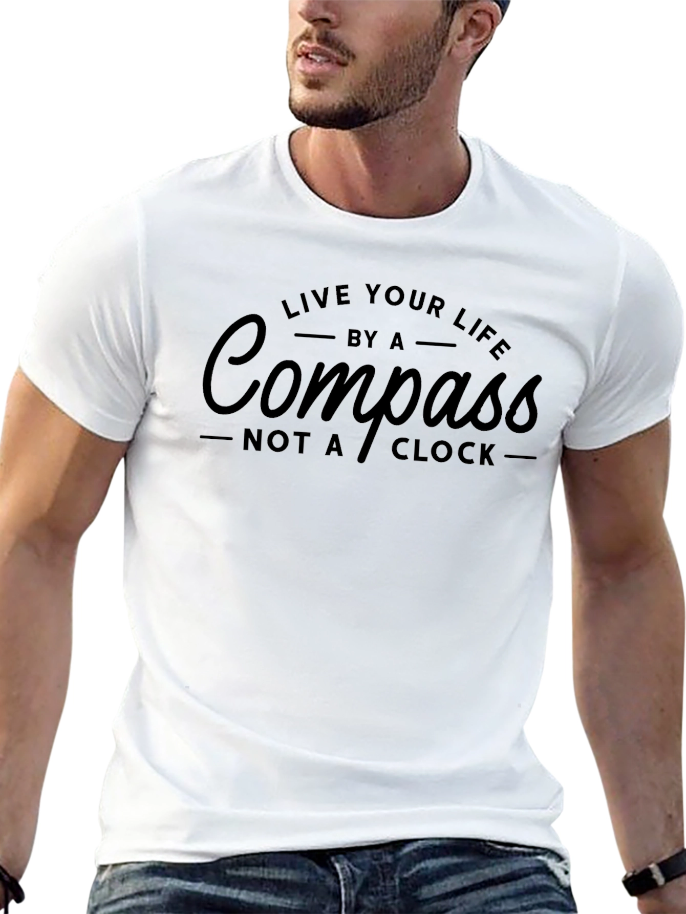 Compass Graphic Black T-Shirt