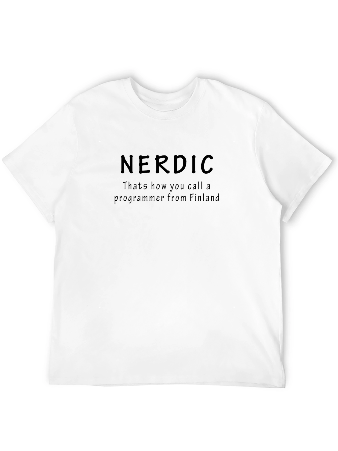 Nerdic Finland Programmer Black T-Shirt