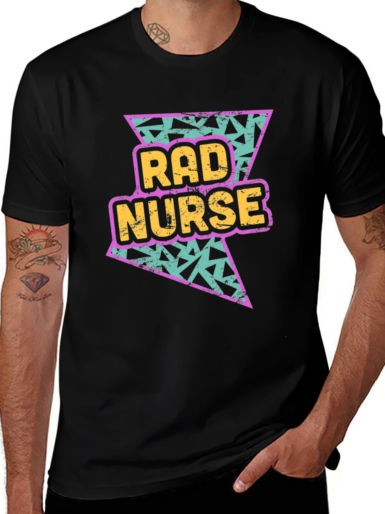 Rad Nurse T-Shirt - Retro 90s Style Graphic Tee