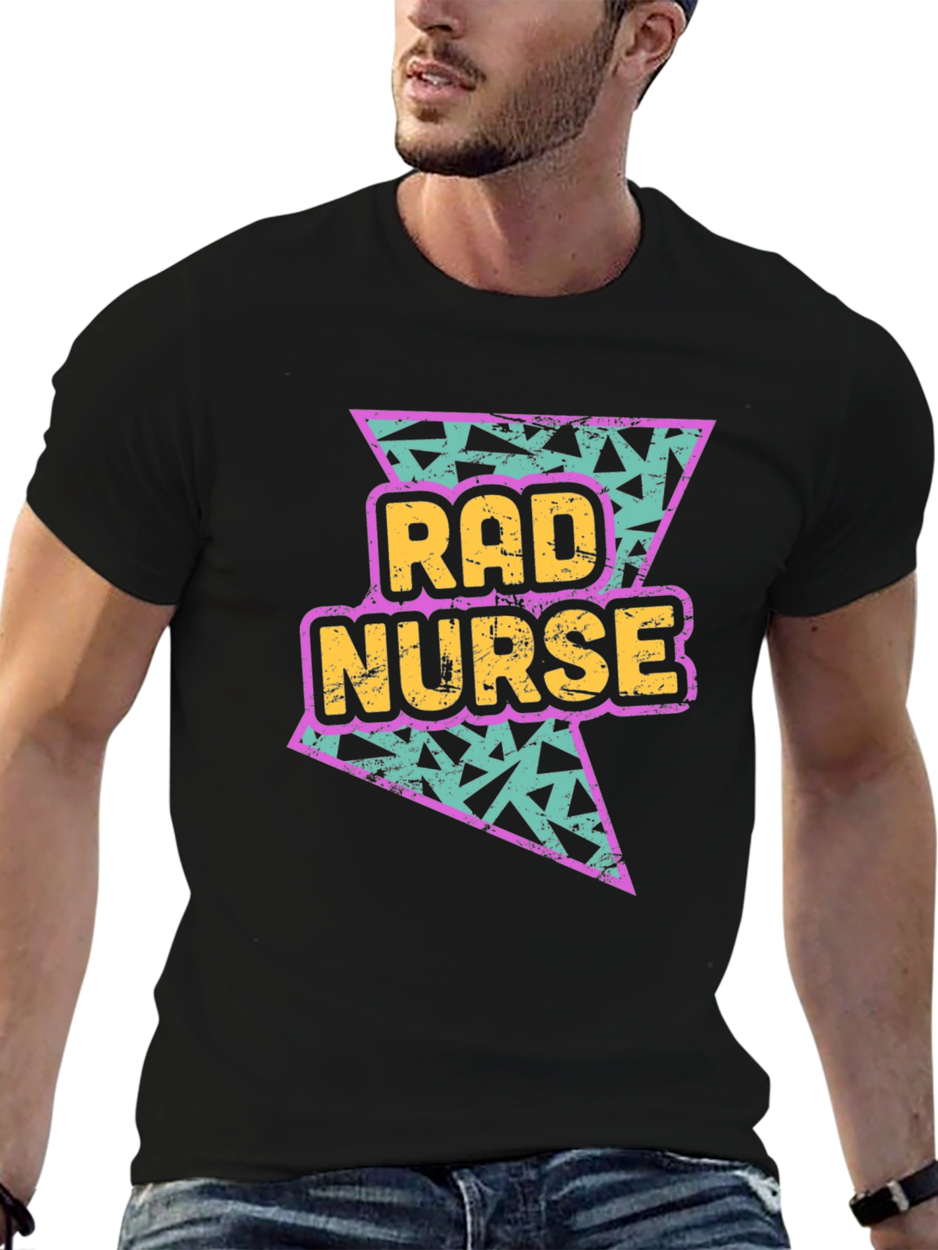 Rad Nurse T-Shirt - Retro 90s Style Graphic Tee