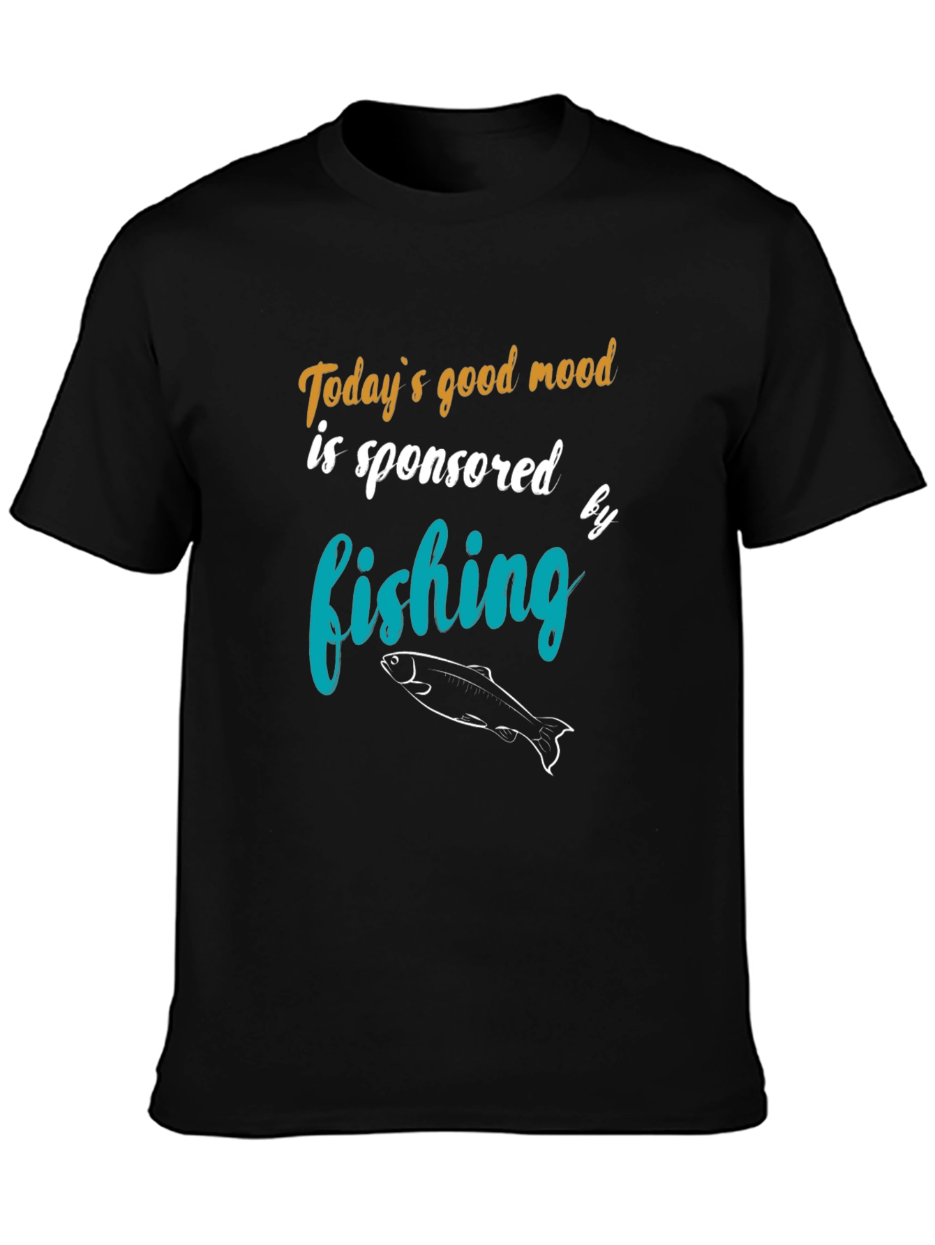 Fishing Sponsored T-Shirt - Mens Crew Neck Tee