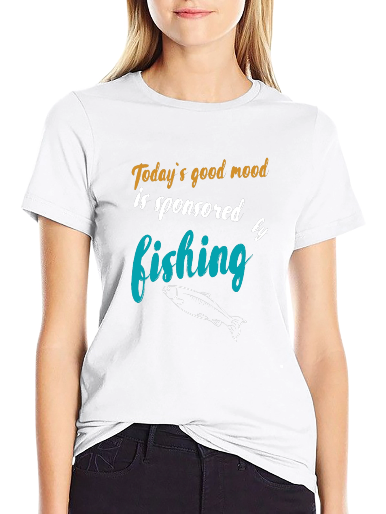 Fishing Sponsored T-Shirt - Mens Crew Neck Tee