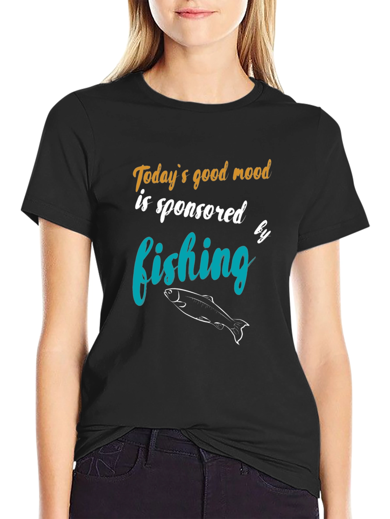 Fishing Sponsored T-Shirt - Mens Crew Neck Tee