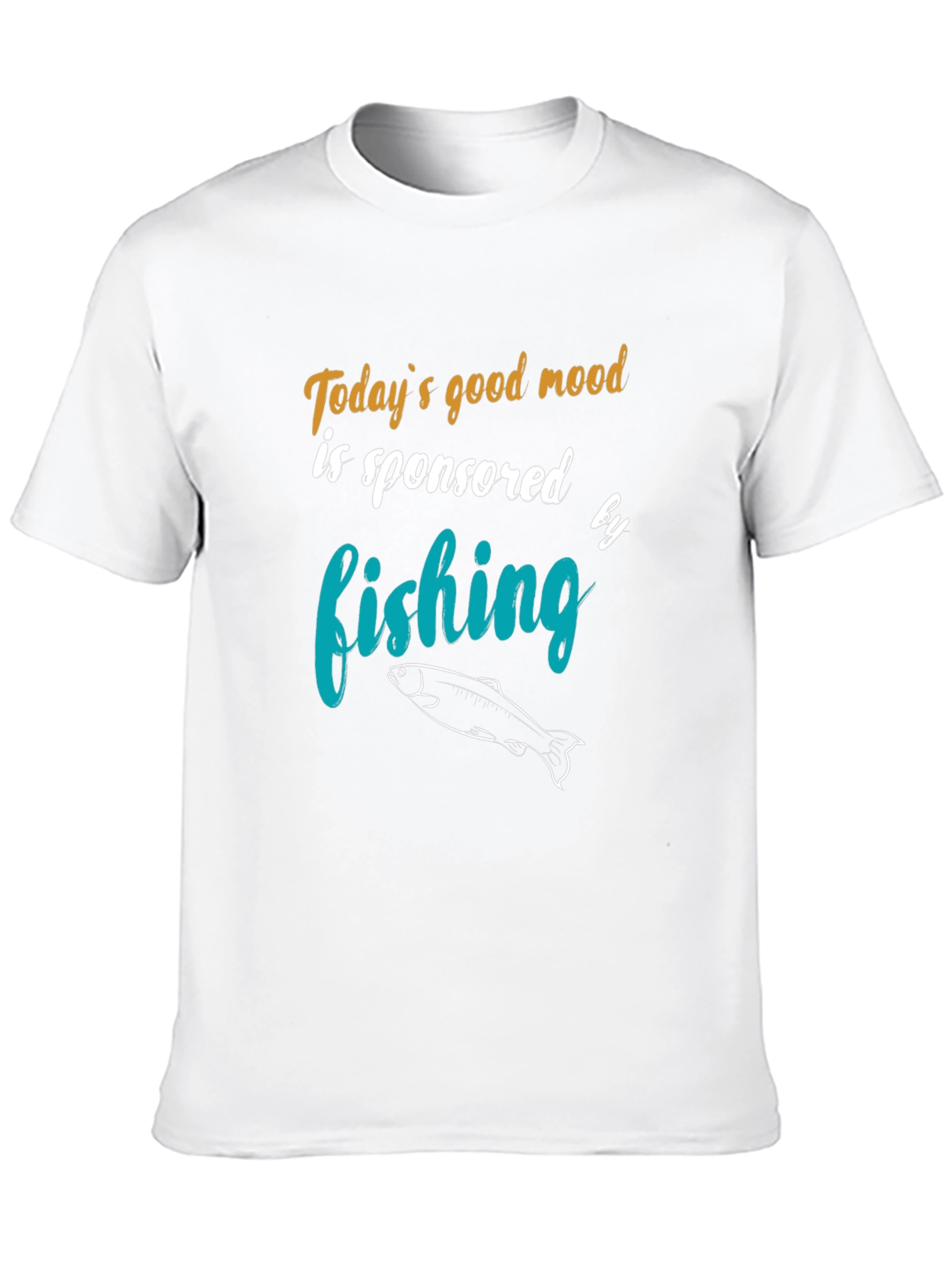 Fishing Sponsored T-Shirt - Mens Crew Neck Tee