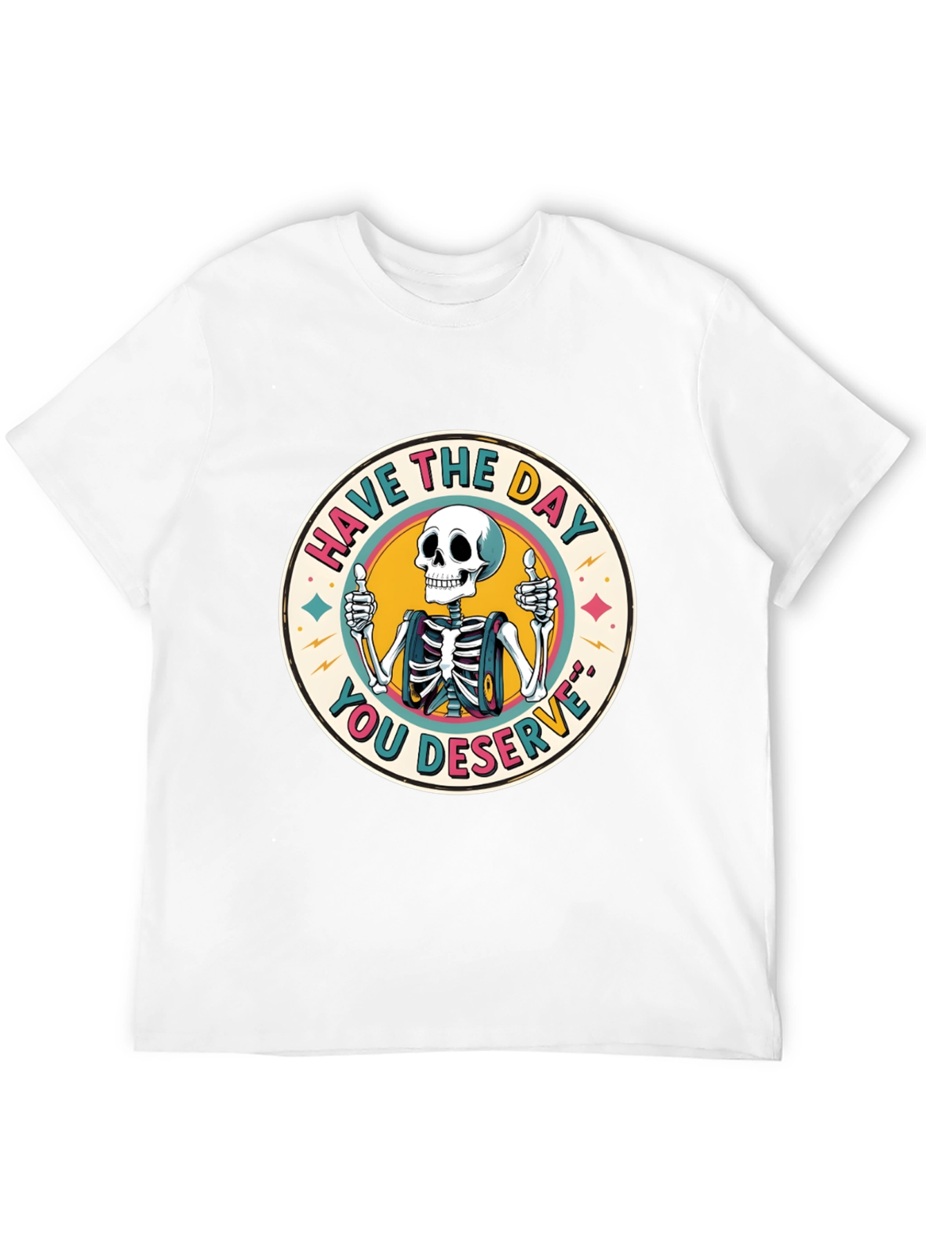 Skeleton Graphic Tee - Have The Day You Deserve