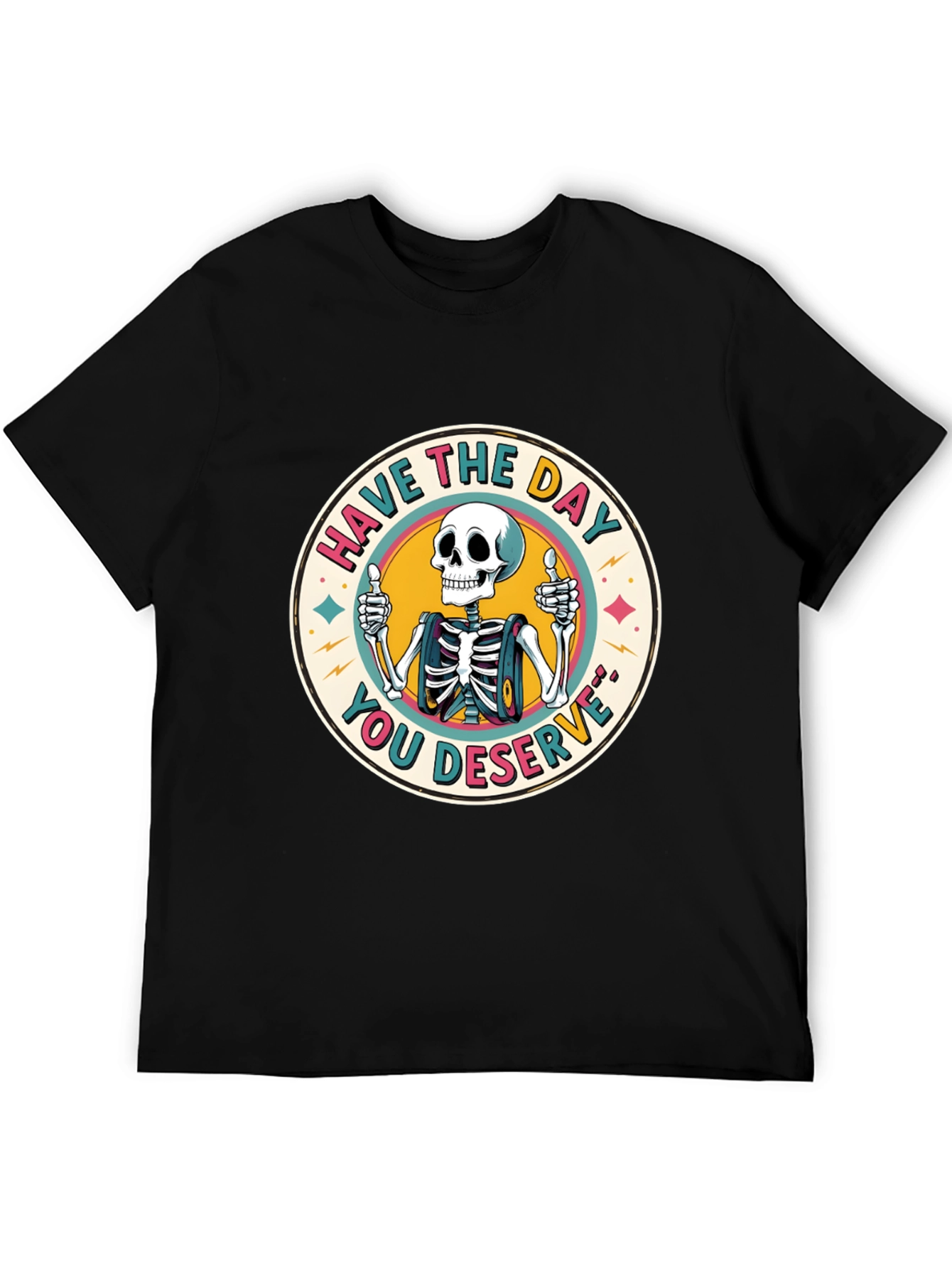 Skeleton Graphic Tee - Have The Day You Deserve