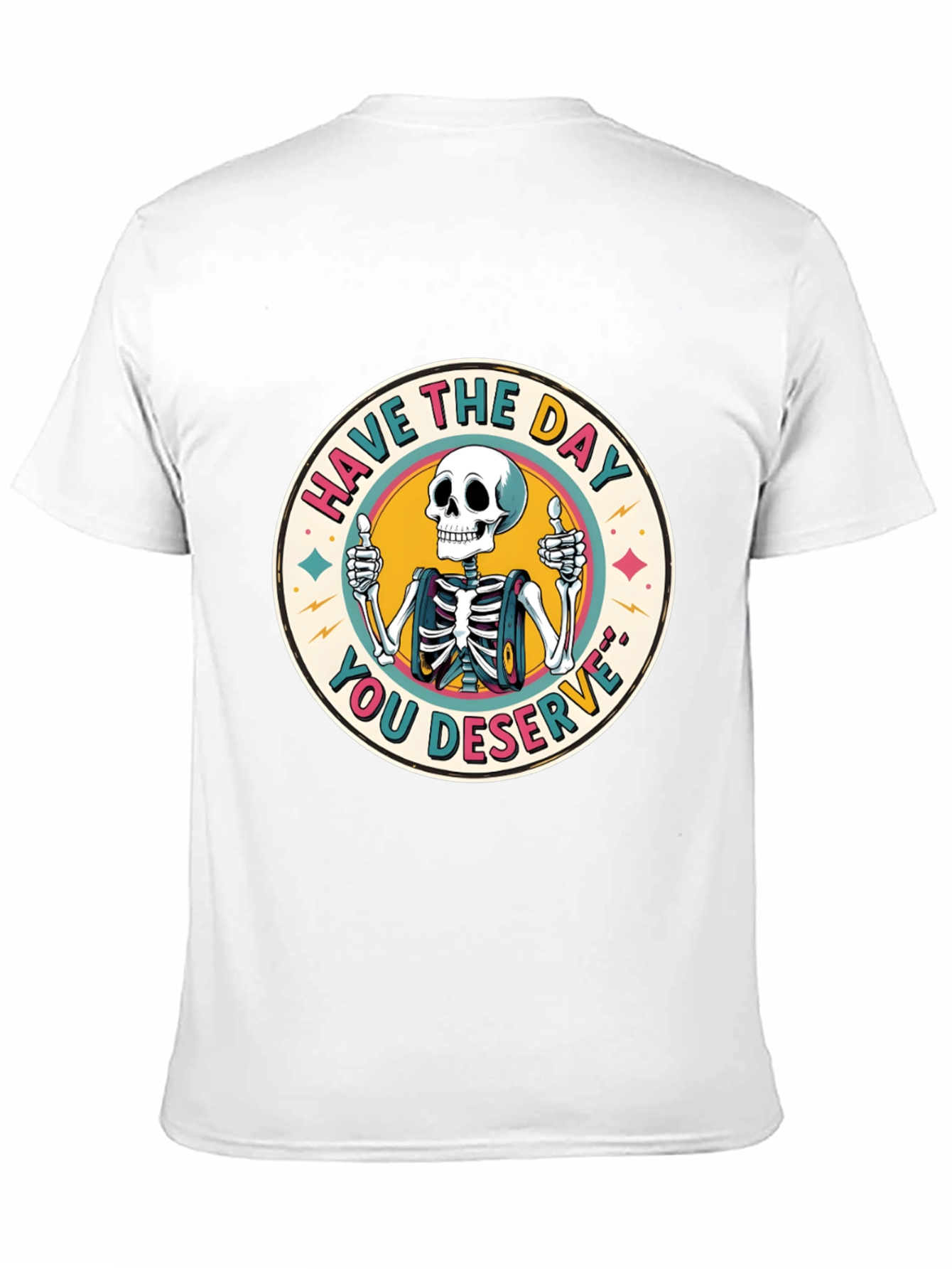 Skeleton Graphic Tee - Have The Day You Deserve