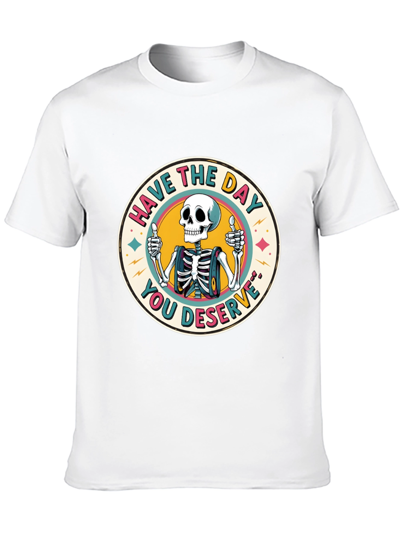 Skeleton Graphic Tee - Have The Day You Deserve