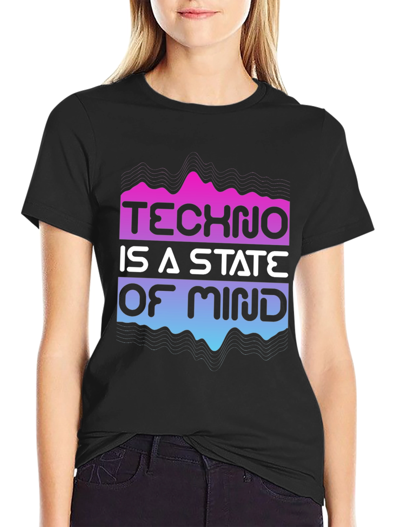 Techno State of Mind Graphic Tee - Black