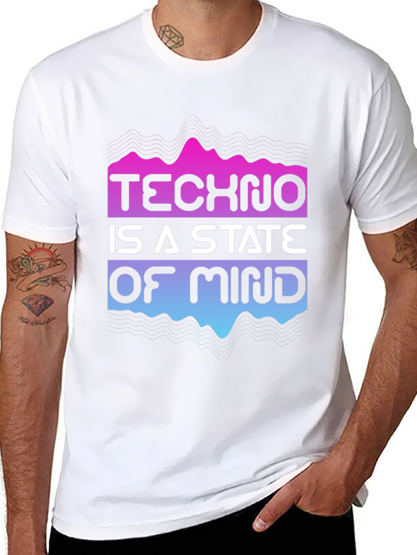 Techno State of Mind Graphic Tee - Black