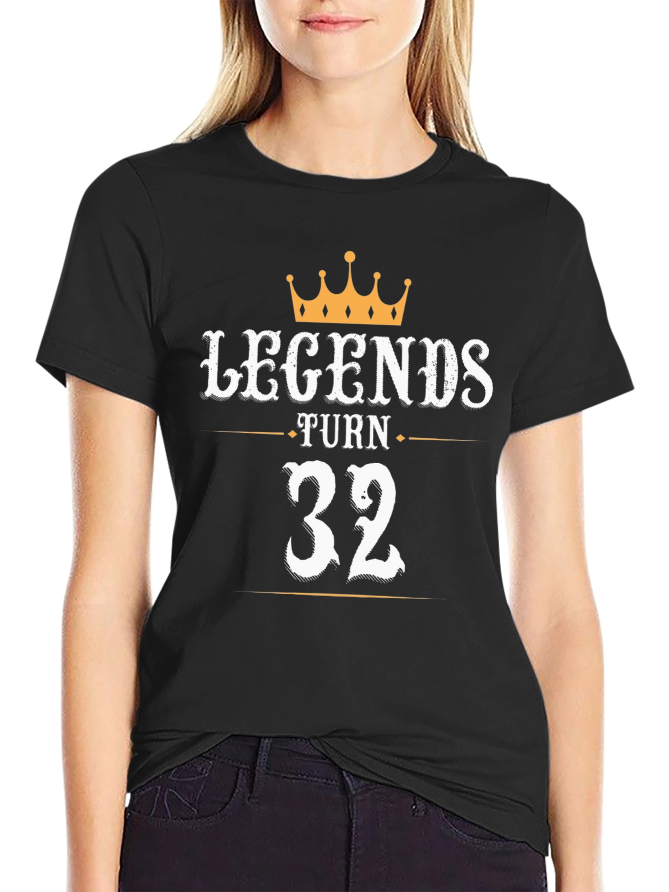Legends Turn 32 Black Graphic Tee