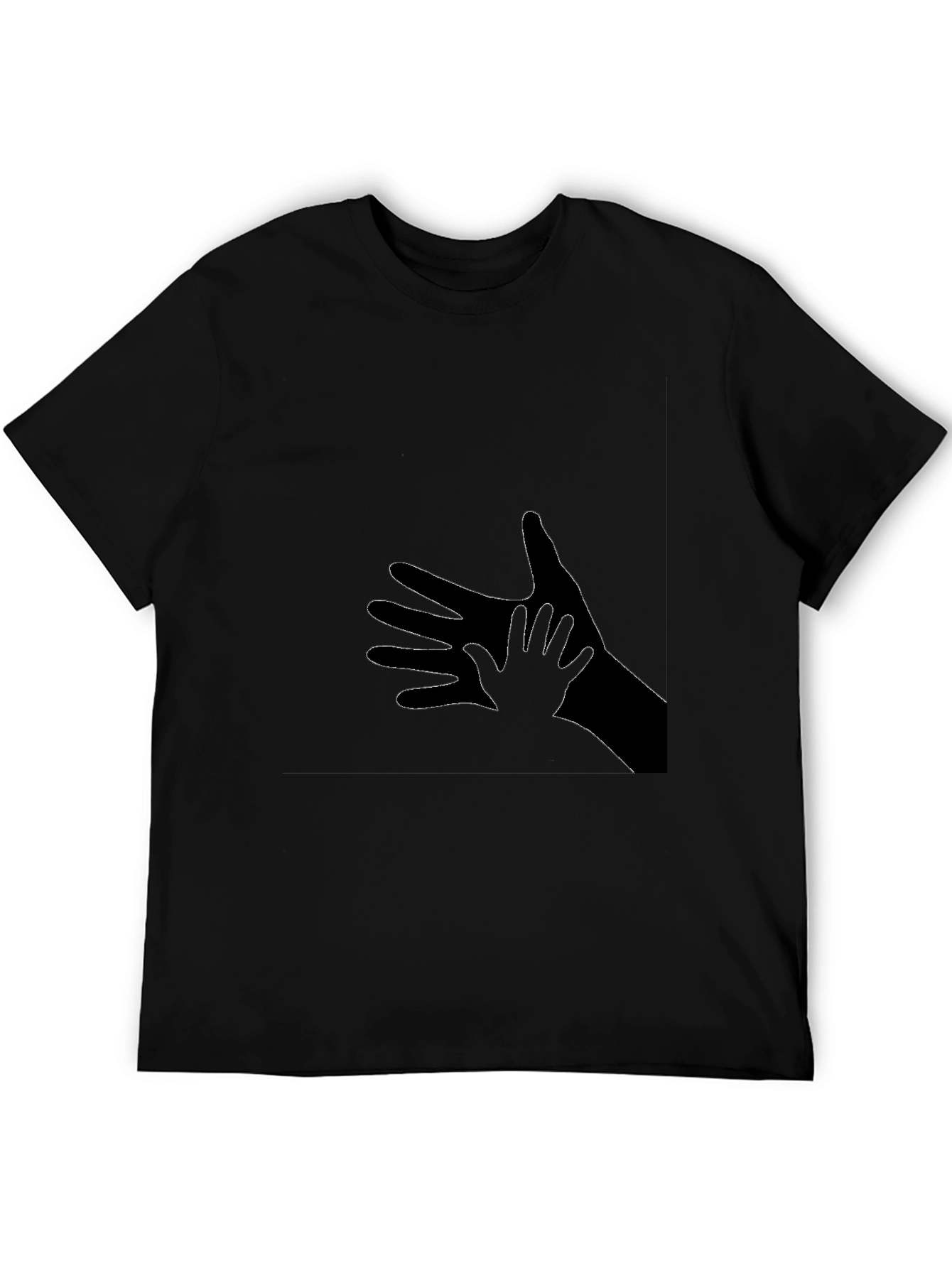 Shadow Hands Graphic T-Shirt - Unisex Black Tee