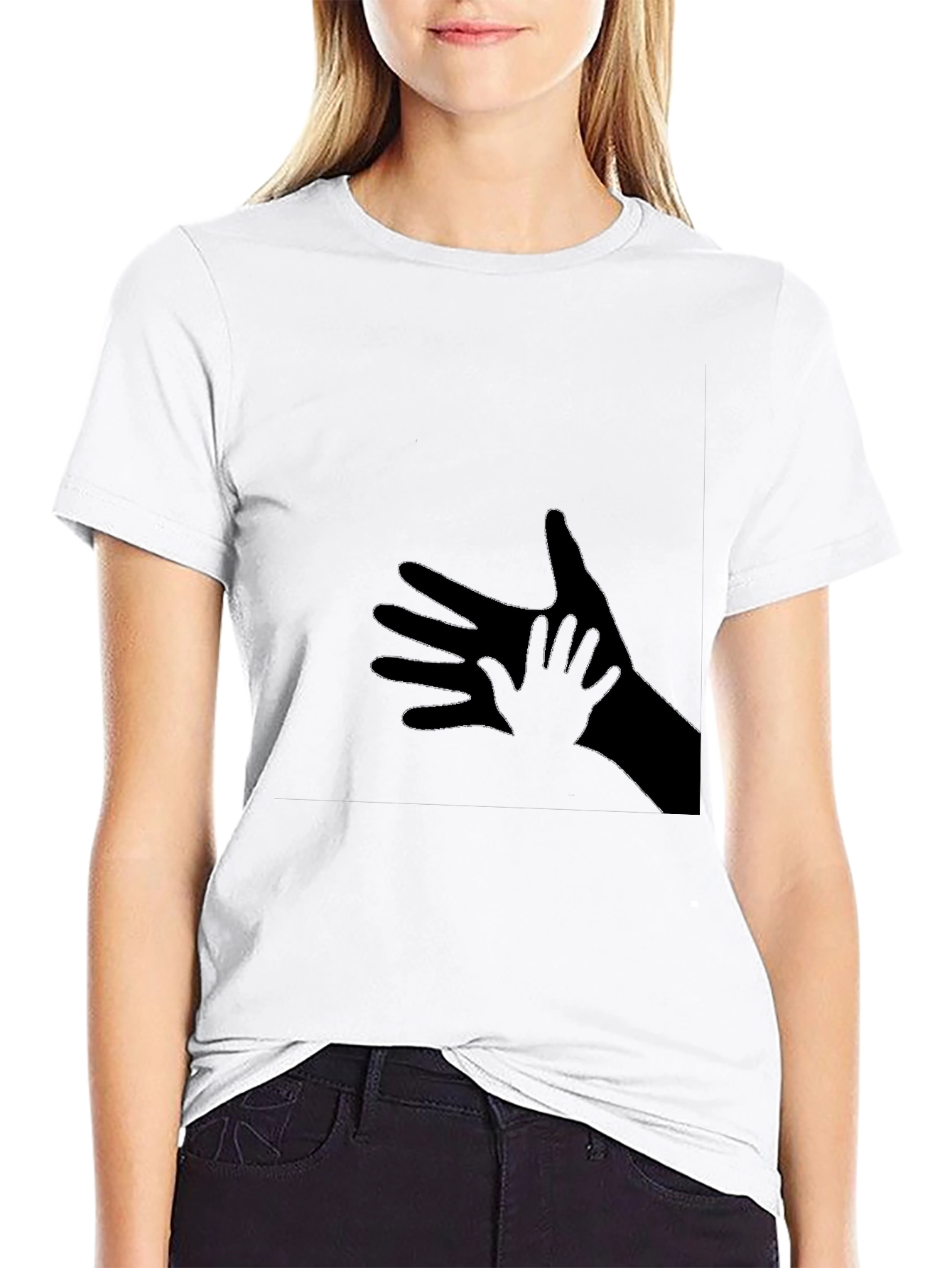 Shadow Hands Graphic T-Shirt - Unisex Black Tee