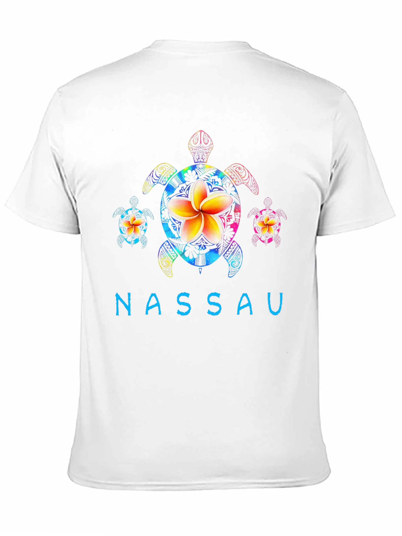 Nassau Turtle Flower Graphic T-Shirt