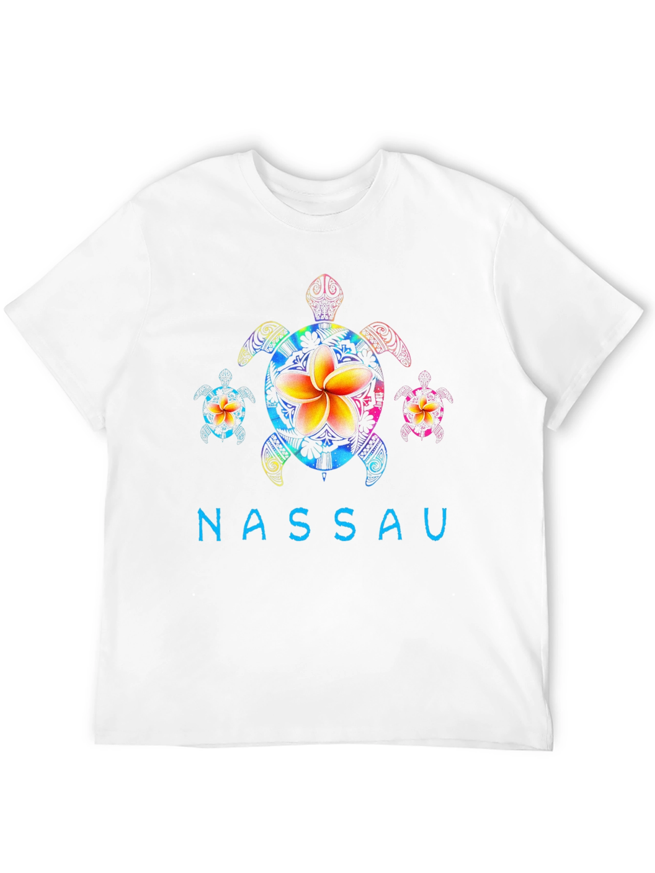 Nassau Turtle Flower Graphic T-Shirt