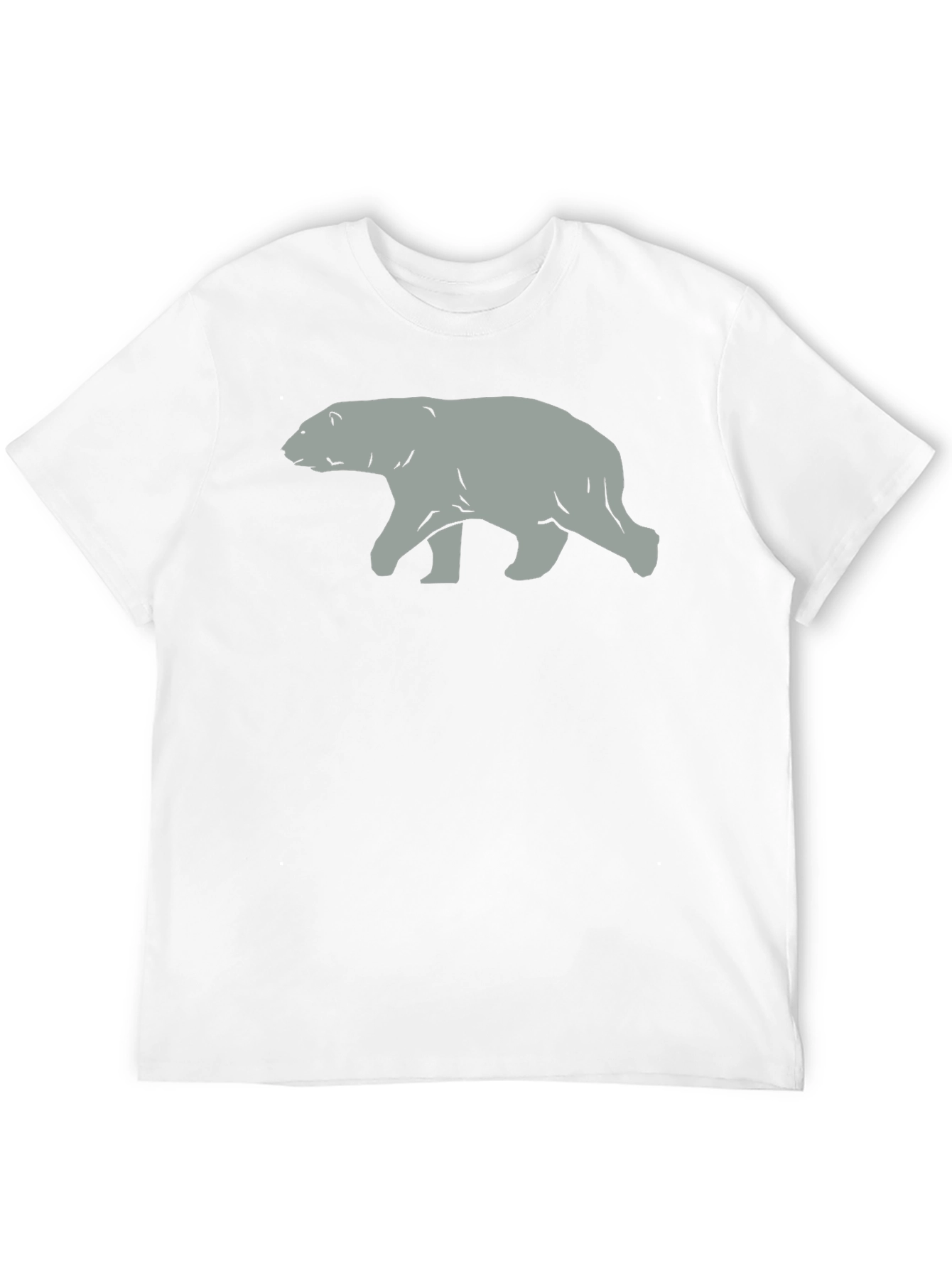 Polar Bear Graphic Tee - Classic Black Cotton T-Shirt