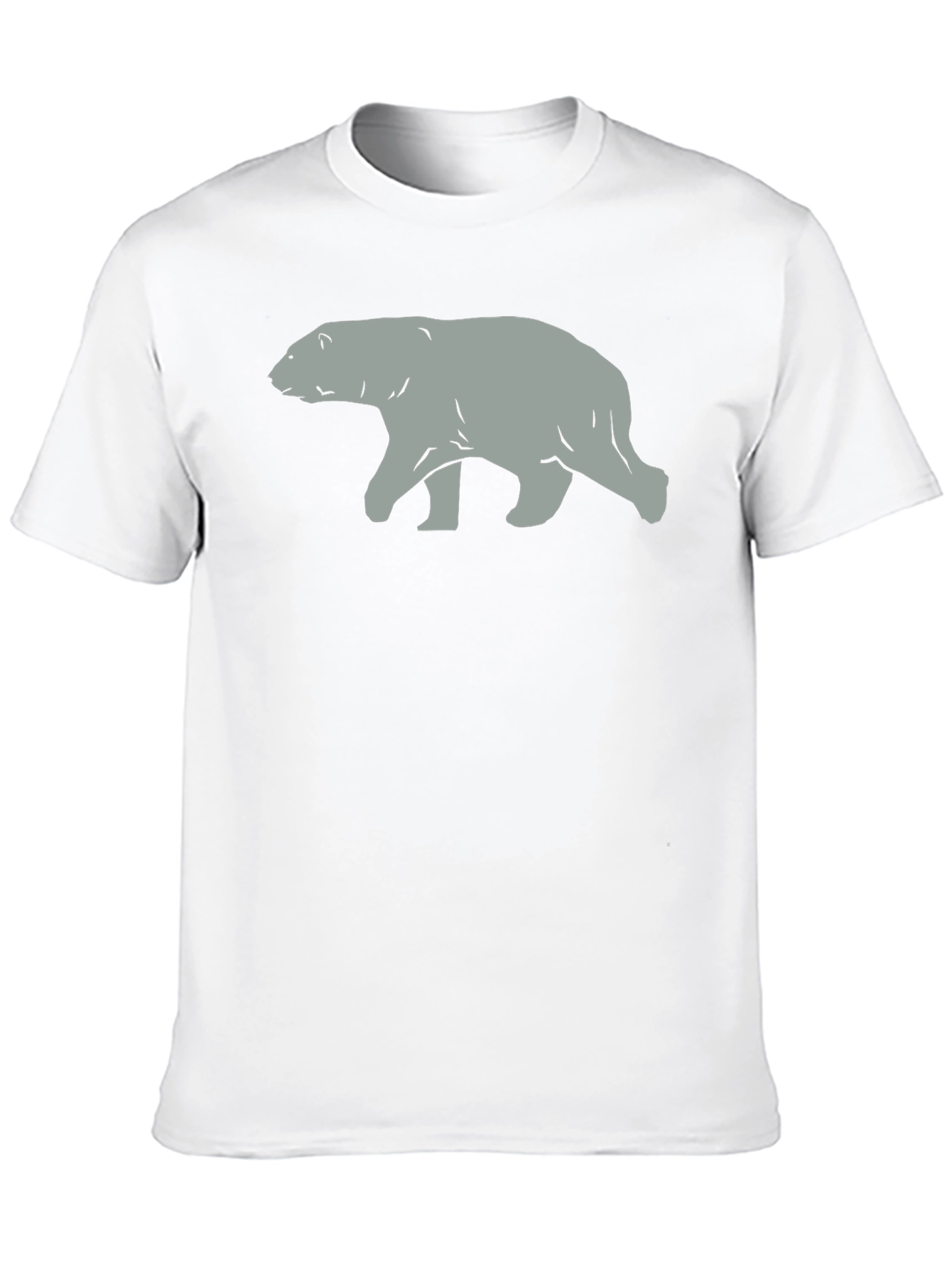 Polar Bear Graphic Tee - Classic Black Cotton T-Shirt