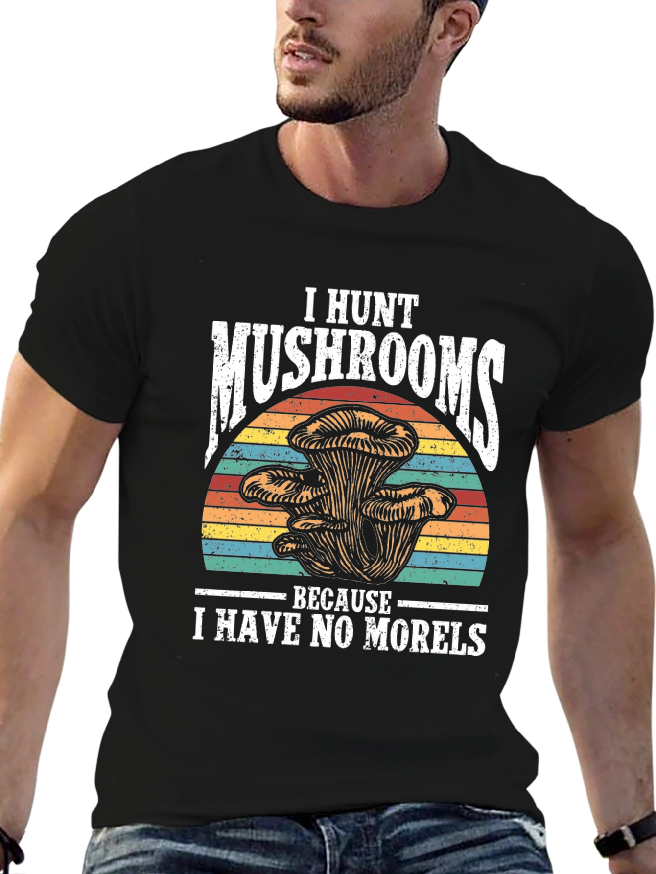 Mushroom Hunter Novelty Graphic Tee