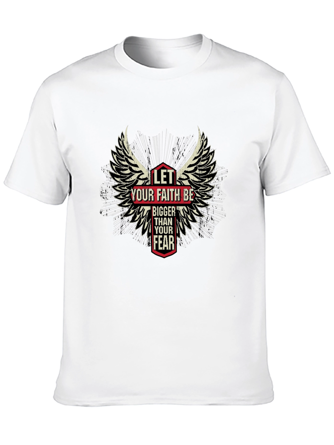 Faith Over Fear T-Shirt - Wings Graphic Tee
