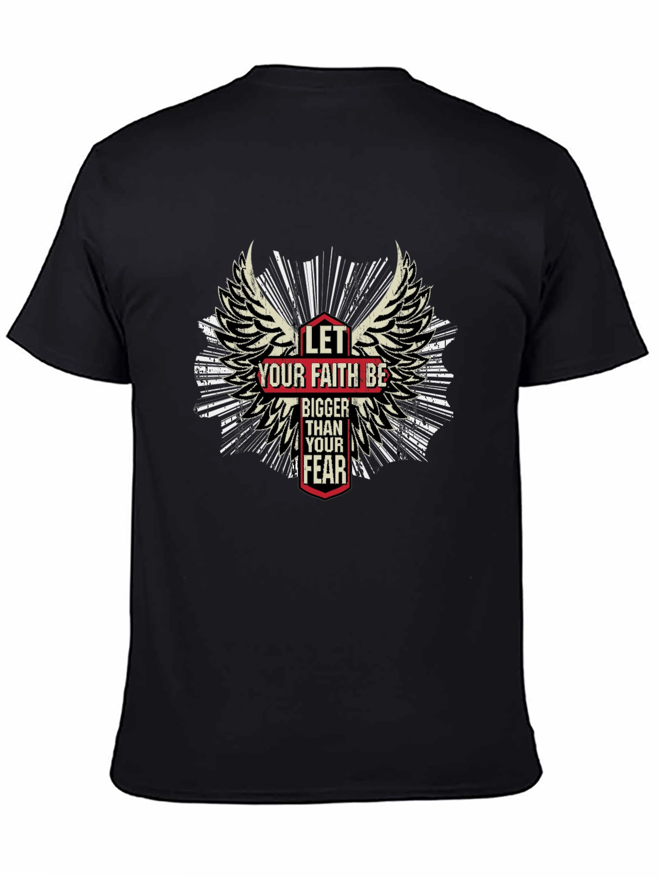 Faith Over Fear T-Shirt - Wings Graphic Tee