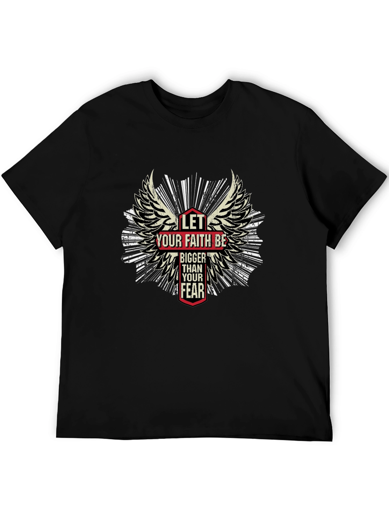 Faith Over Fear T-Shirt - Wings Graphic Tee