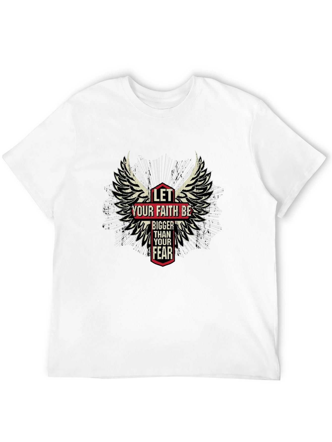 Faith Over Fear T-Shirt - Wings Graphic Tee
