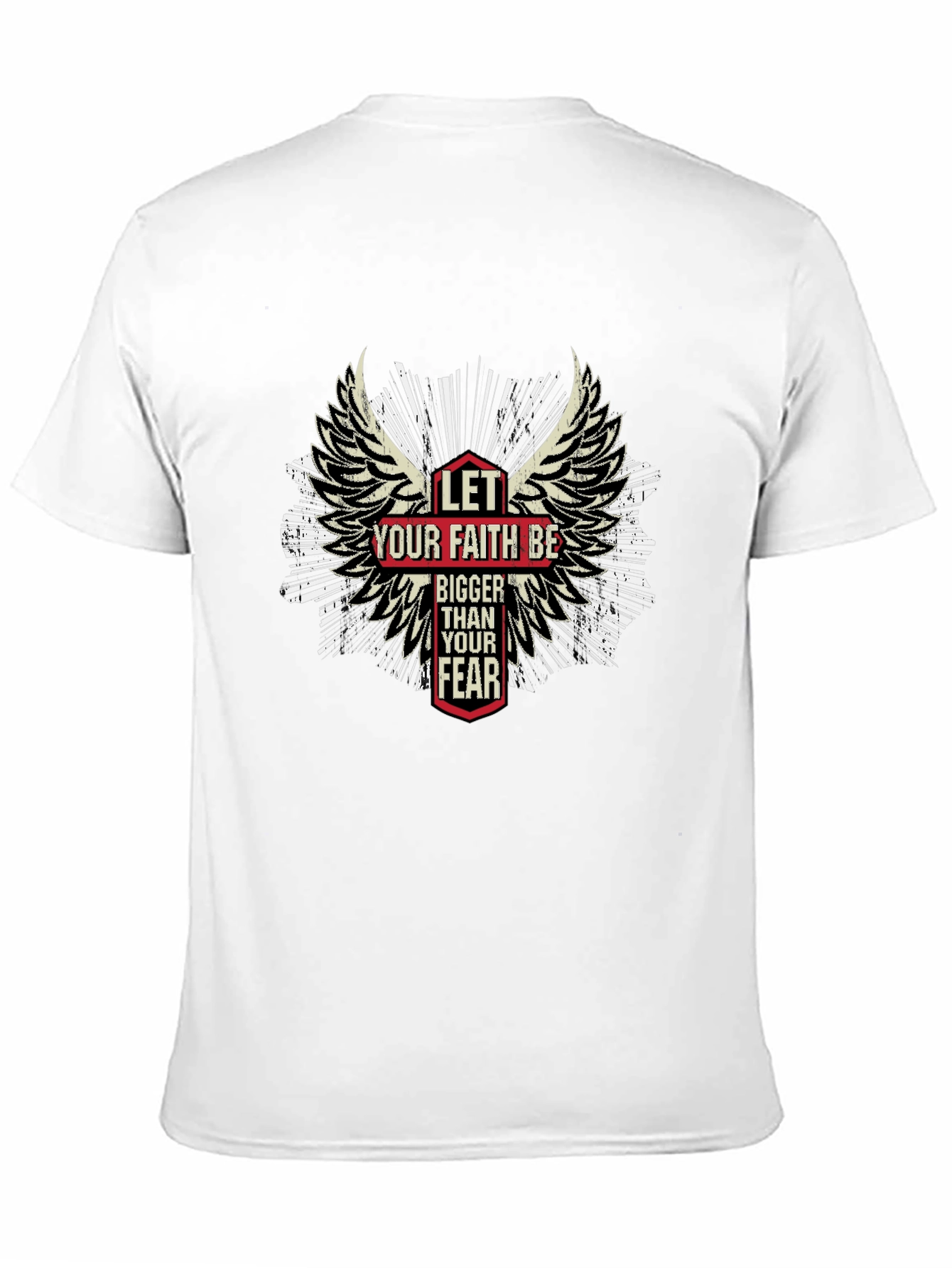 Faith Over Fear T-Shirt - Wings Graphic Tee