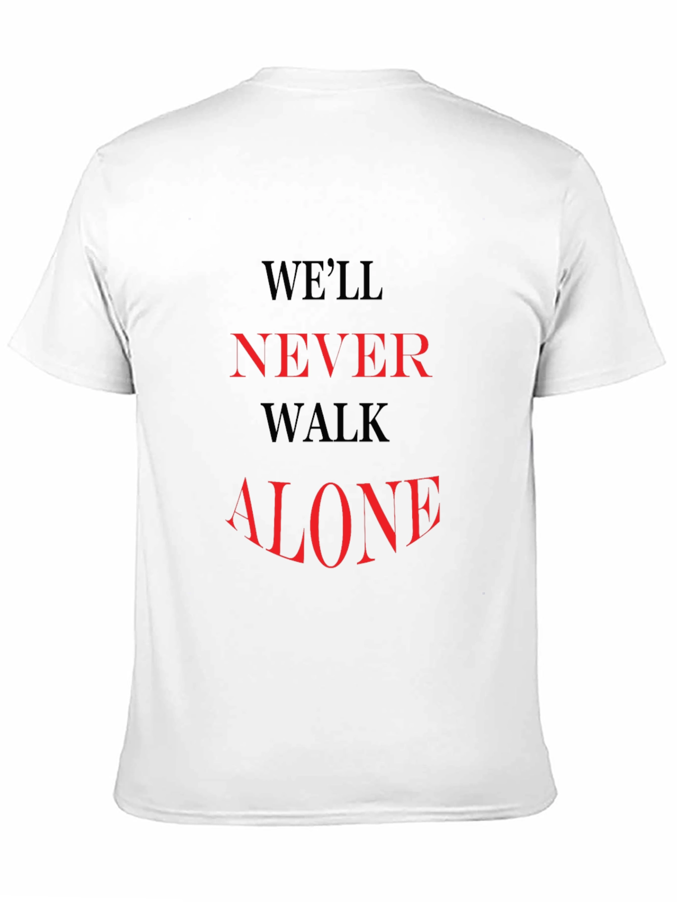 Well Never Walk Alone Black Graphic Tee