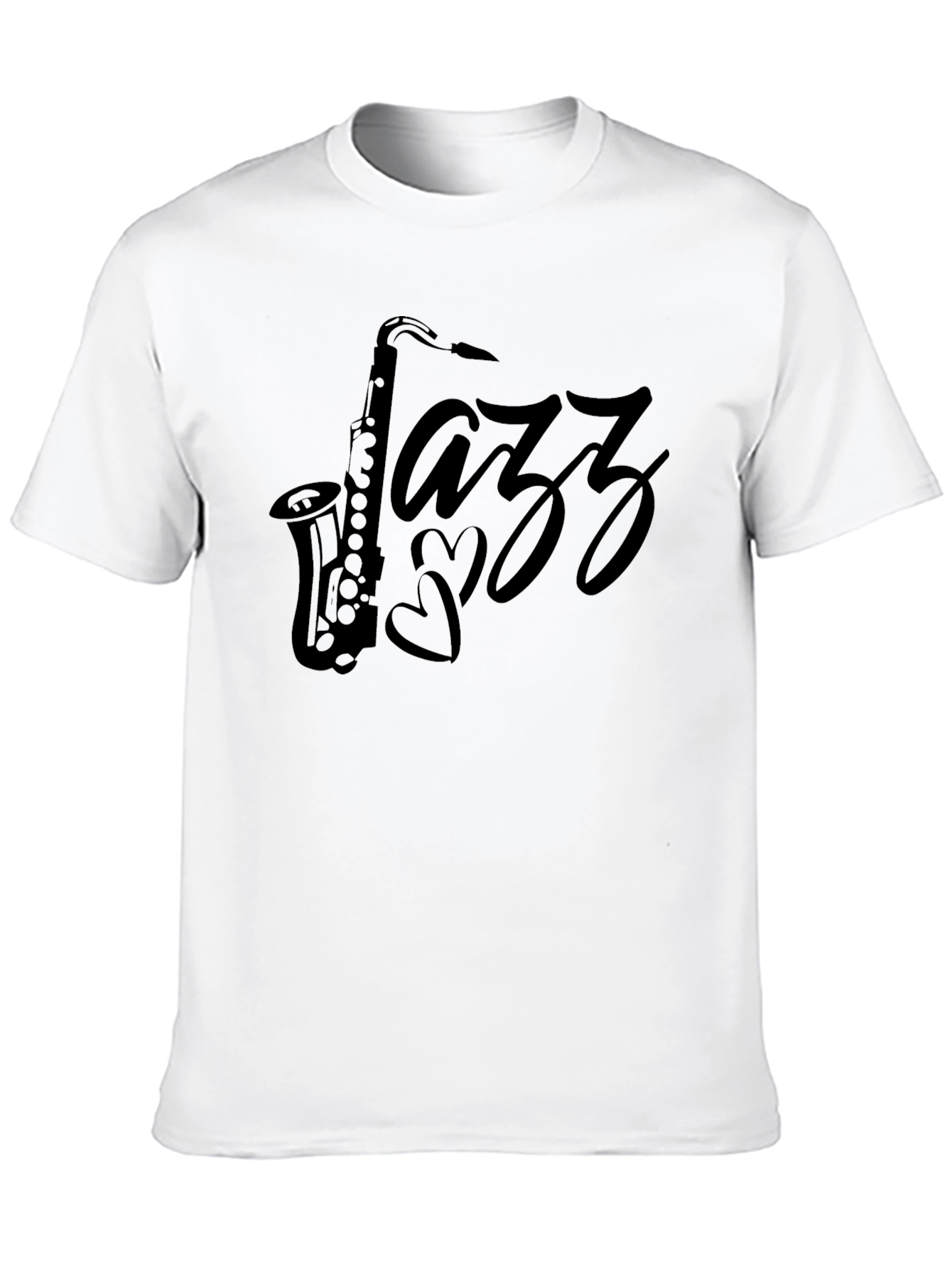 Jazz Saxophone Black T-Shirt