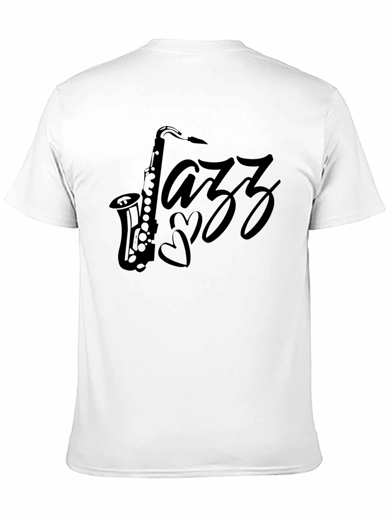 Jazz Saxophone Black T-Shirt