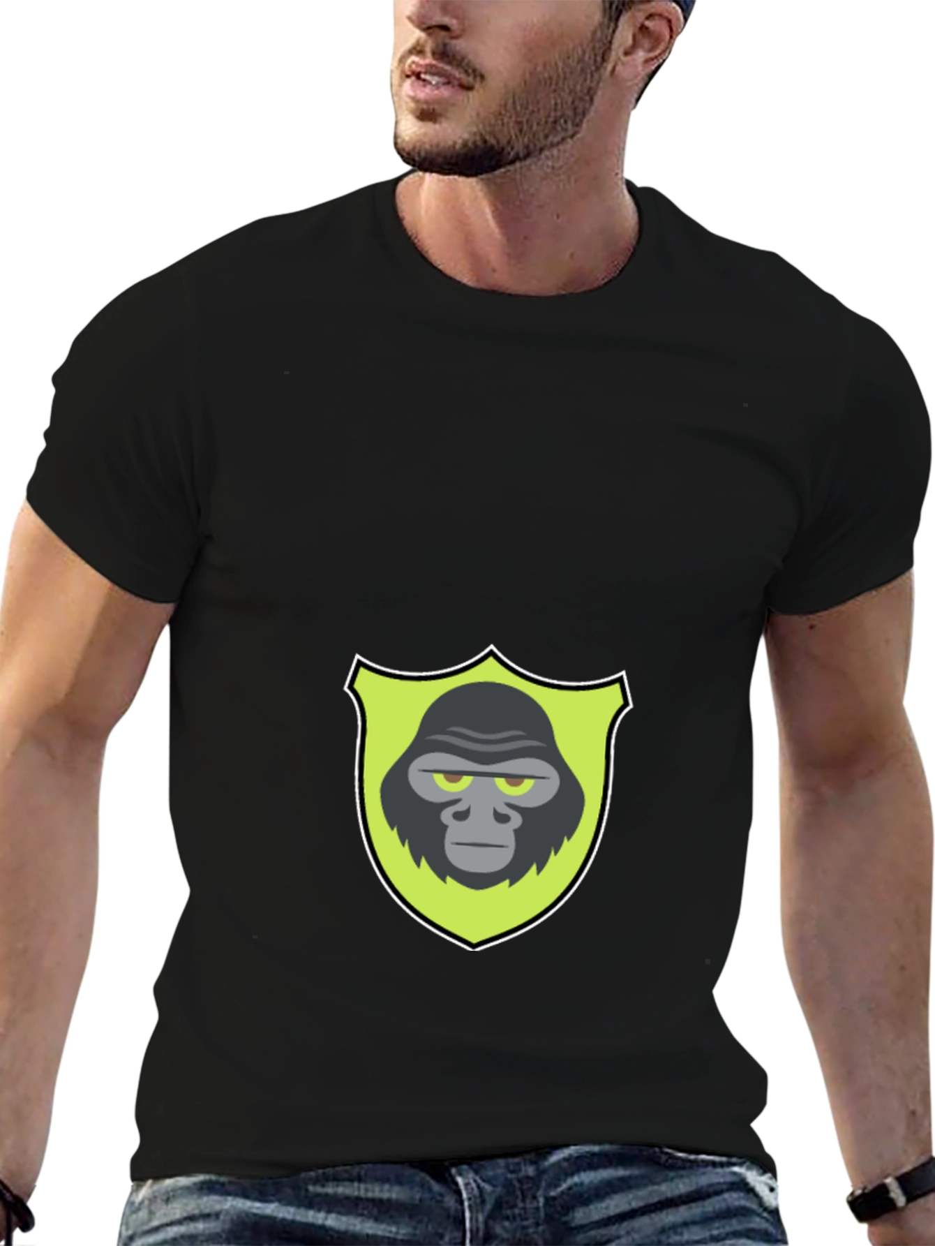 Gorilla Shield Graphic Black T-Shirt