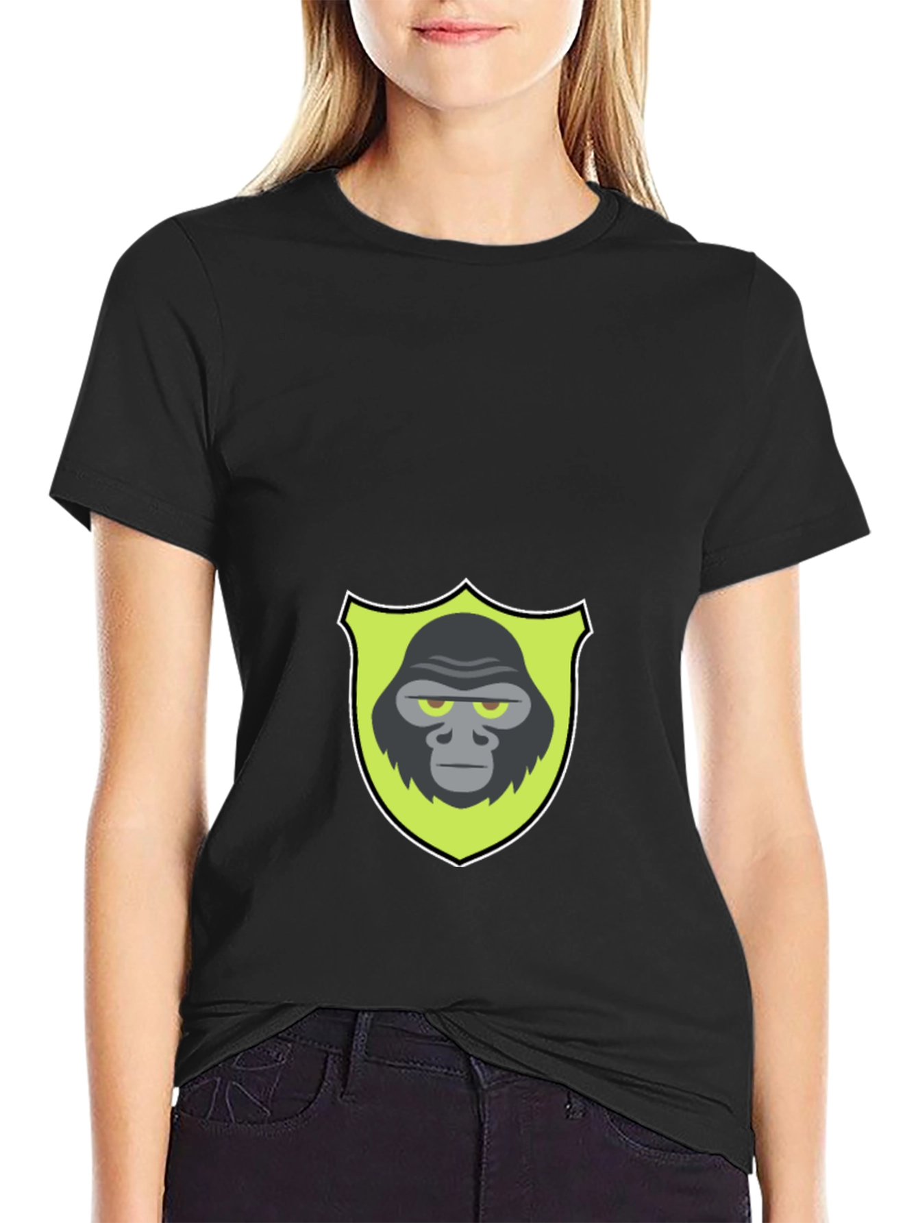 Gorilla Shield Graphic Black T-Shirt