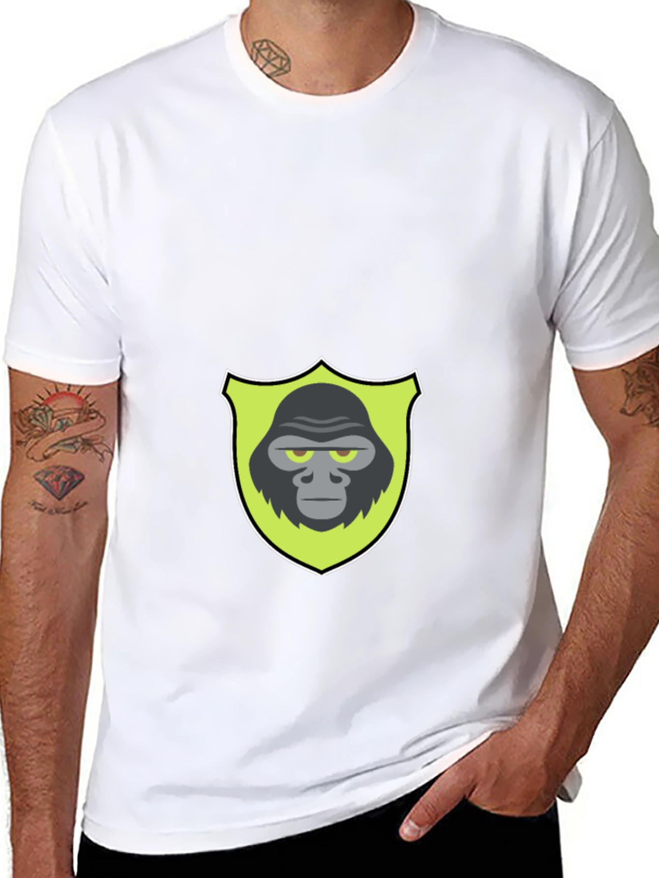 Gorilla Shield Graphic Black T-Shirt