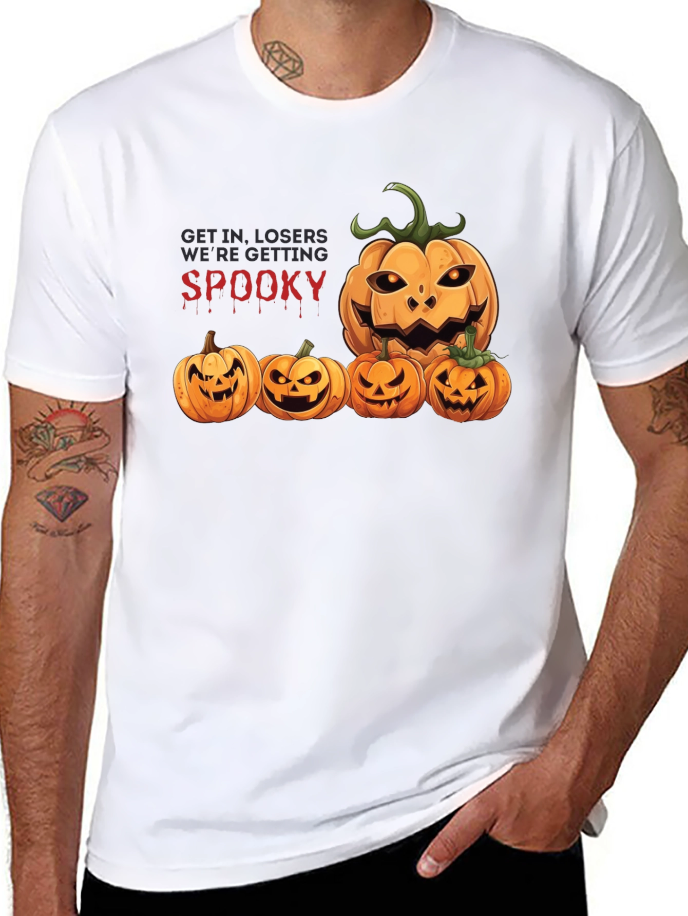 Spooky Season Pumpkin Graphic T-Shirt