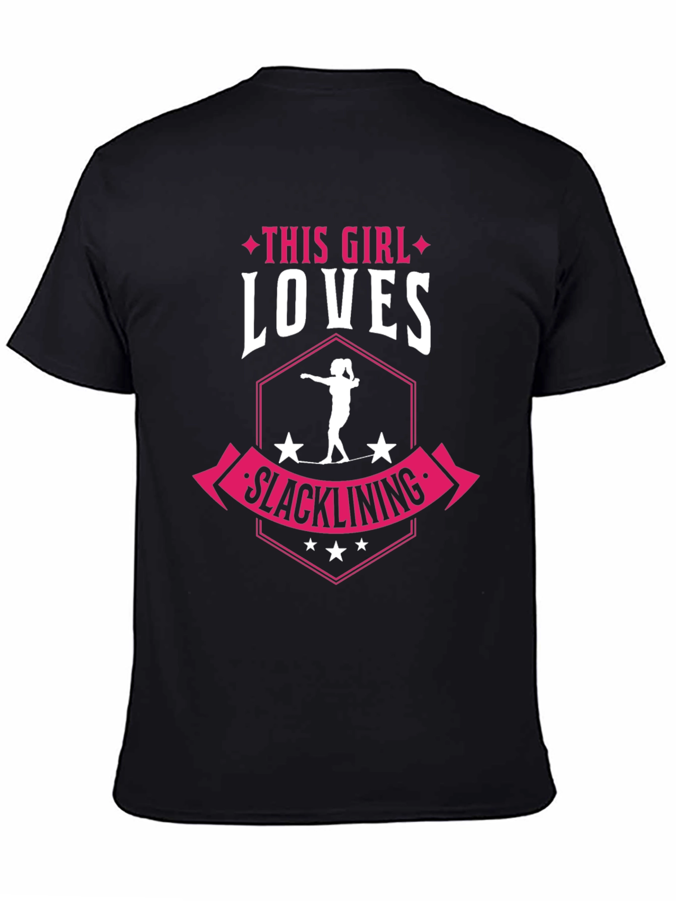 Slacklining Girl T-Shirt - Loves Slacklining