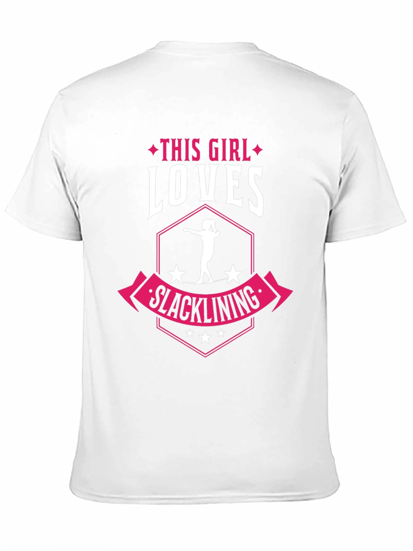 Slacklining Girl T-Shirt - Loves Slacklining