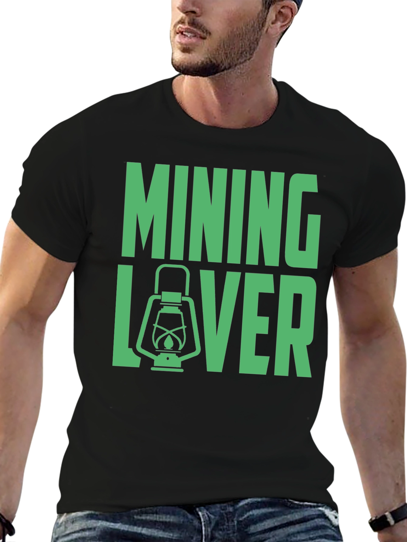 Mining Lover T-Shirt - Miners Lantern Design