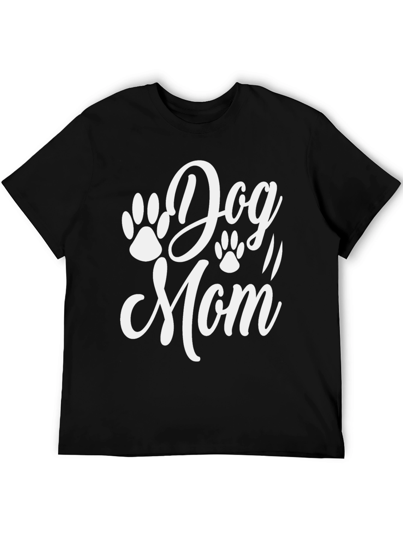 Dog Mom Graphic Tee - Black Unisex T-Shirt